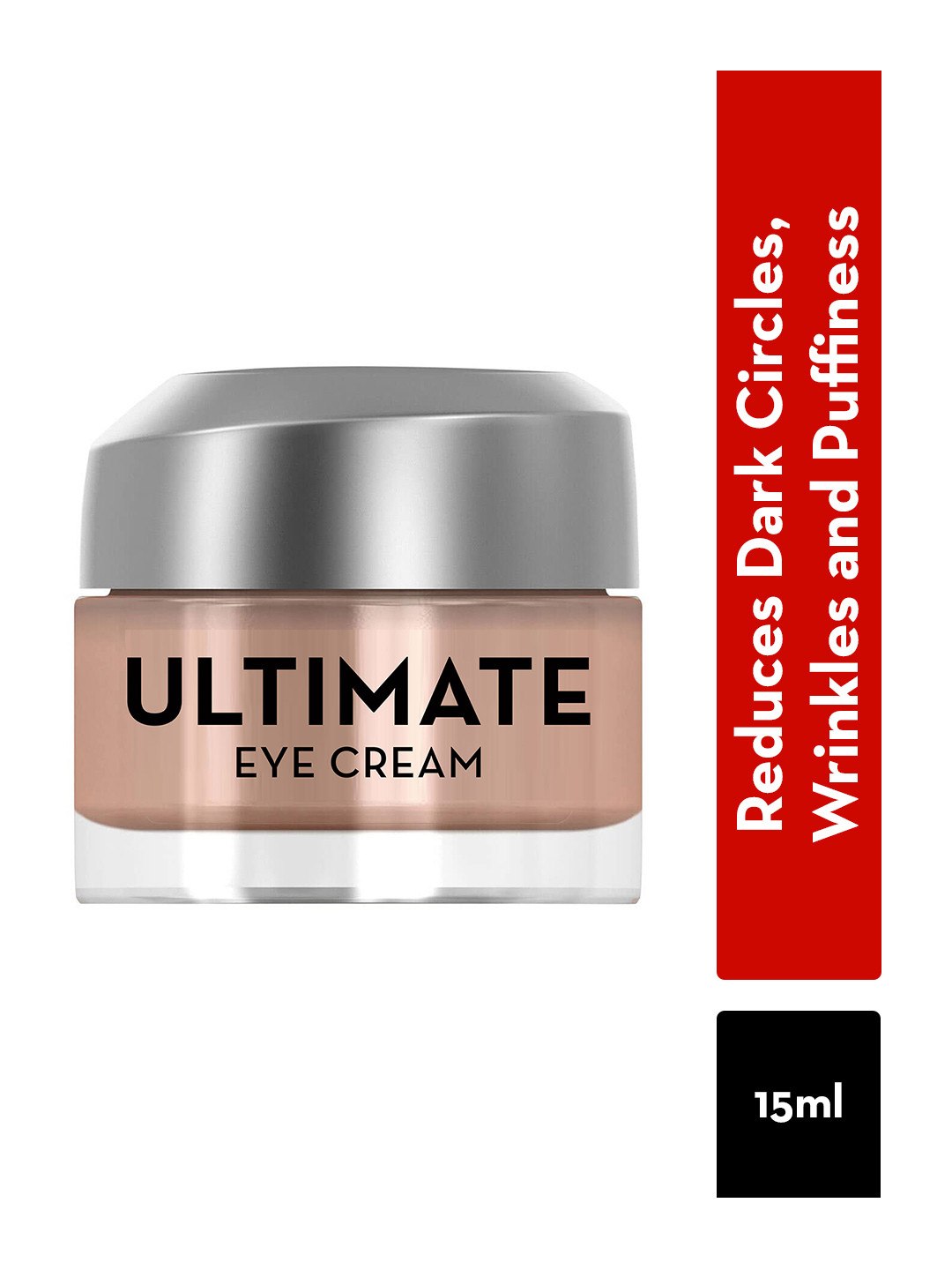 

Olay Ultimate Eye Cream for Dark Circles & Puffiness With Niacinamide & Pentapeptides-15ml, Peach