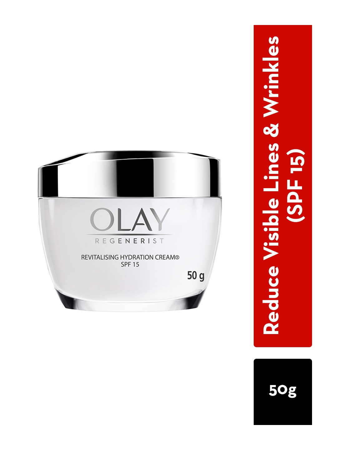 

Olay Regenerist Revitalising Hydration Cream SPF15 With Hyaluronic Acid & Niacinamide- 50g, White