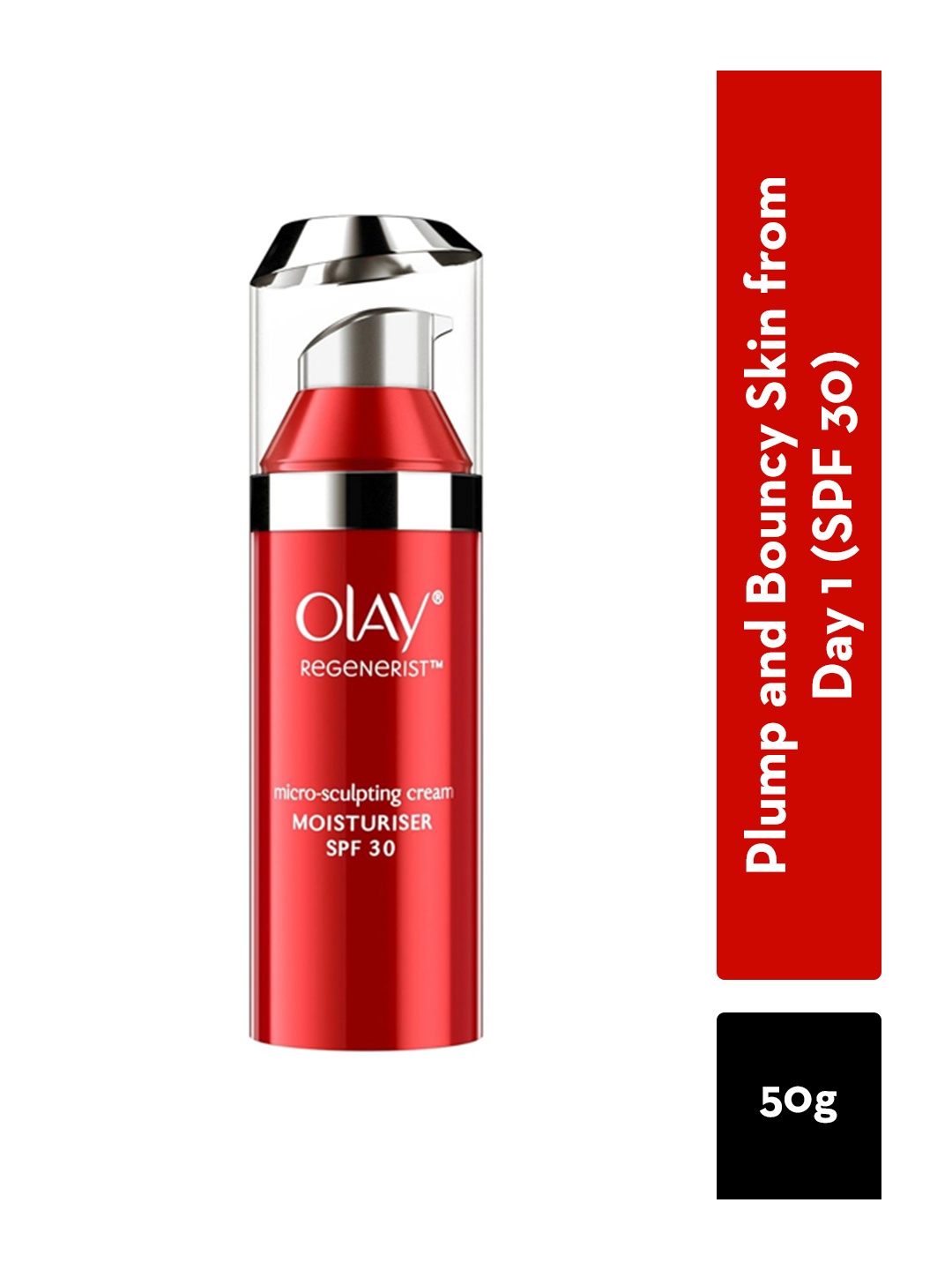 

Olay Regenerist Micro Sculpting Day Cream SPF30 with Hyaluronic Acid & Niacinamide -10g, White