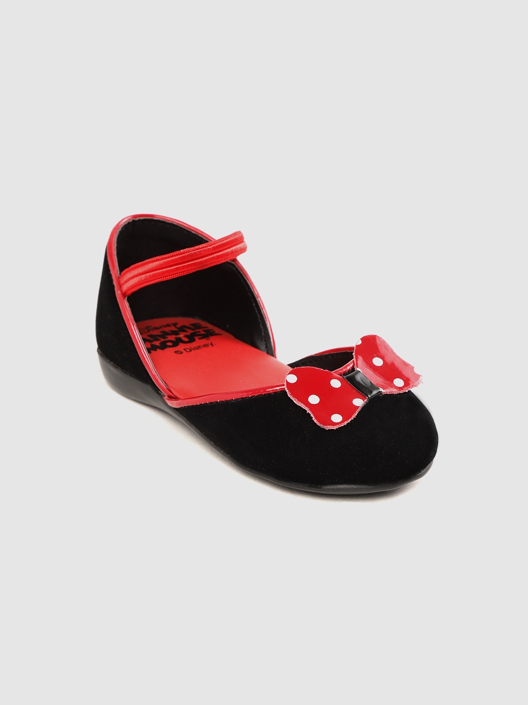 

toothless Black & Red Bow Detail Ballerinas