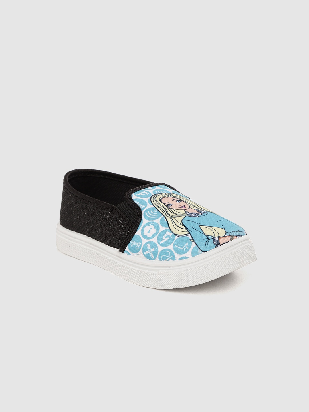 

toothless Girls Blue & Black Printed Slip-On Sneakers