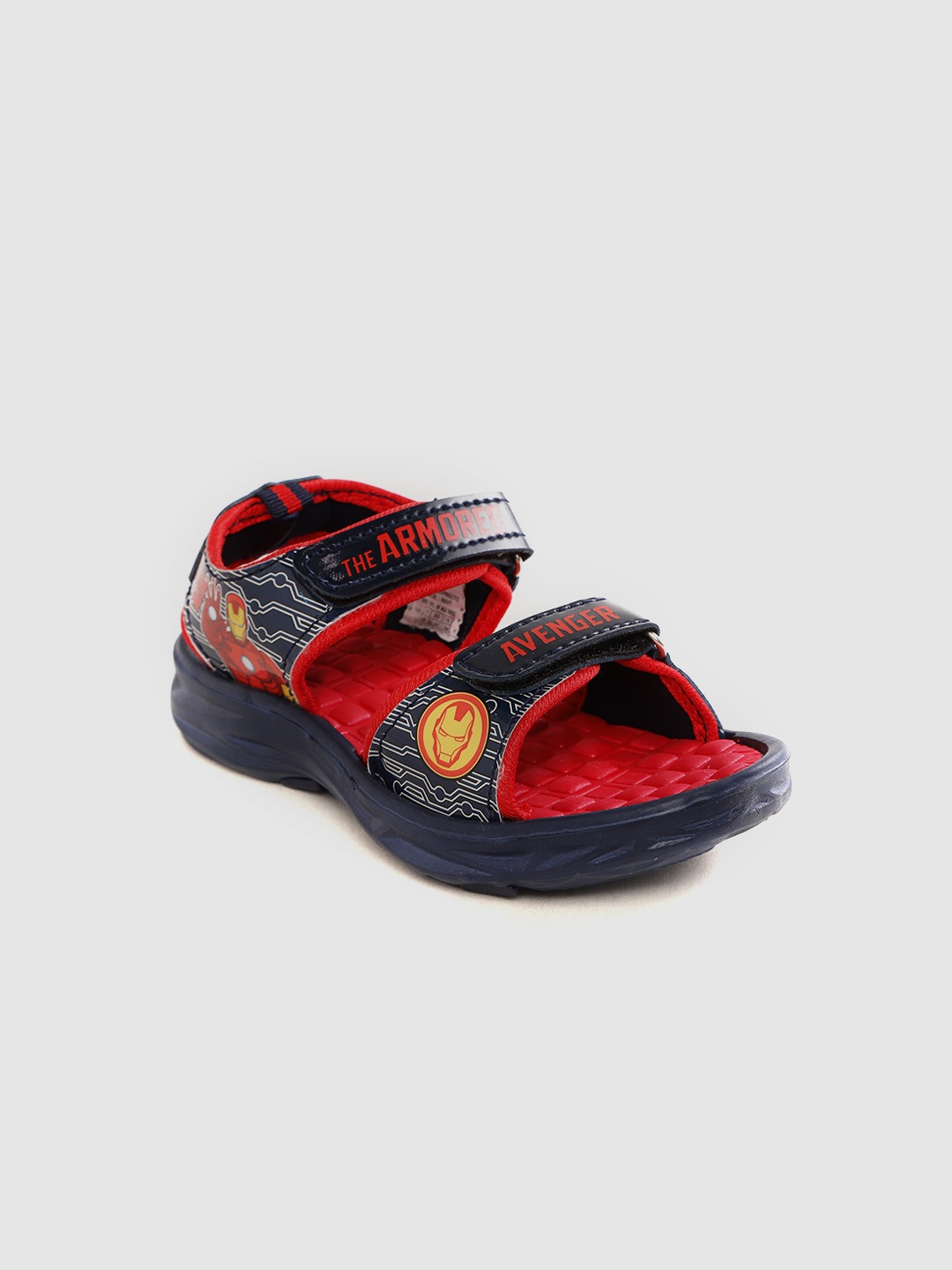 

toothless Boys Navy Blue & Red Marvel Avengers Marvel Printed Sports Sandals