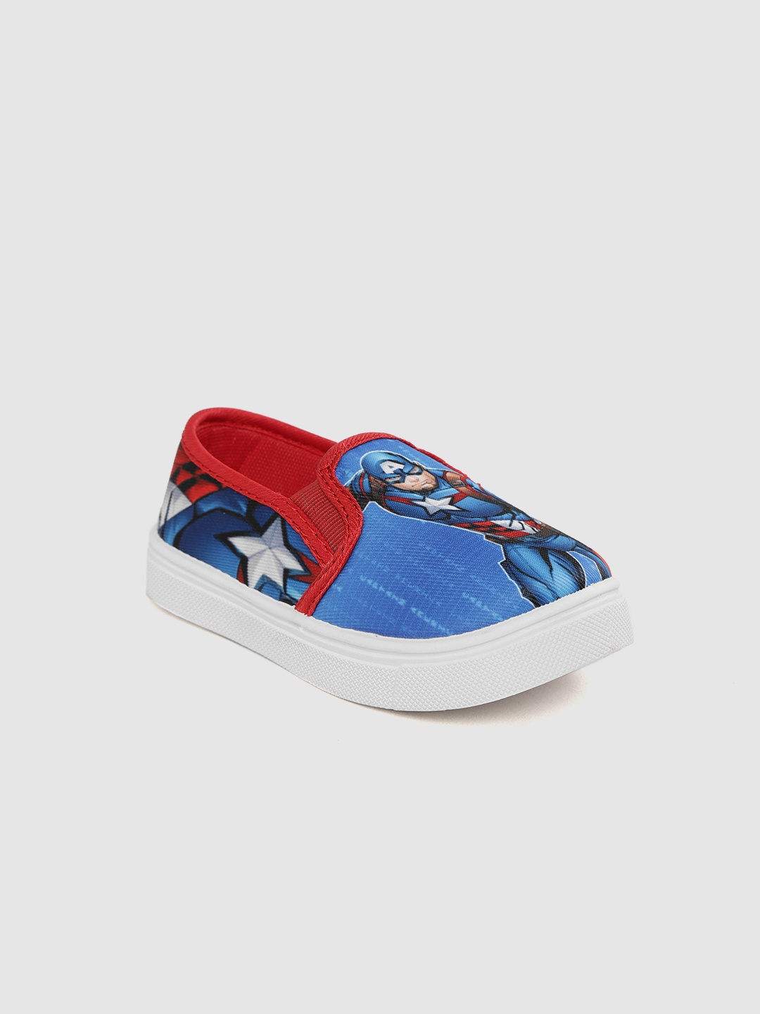 

toothless Boys Captain America Printed Slip-On Sneakers, Blue