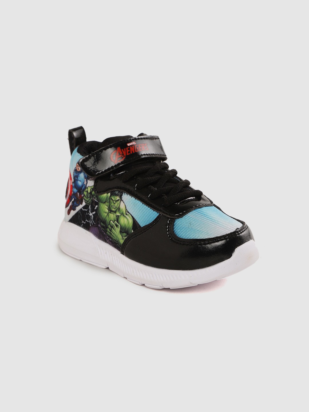 

toothless Boys Avengers Printed Mid-Top Sneakers, Black