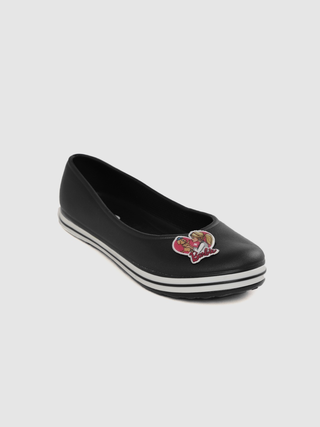 

toothless Girls Barbie Black Solid Ballerinas