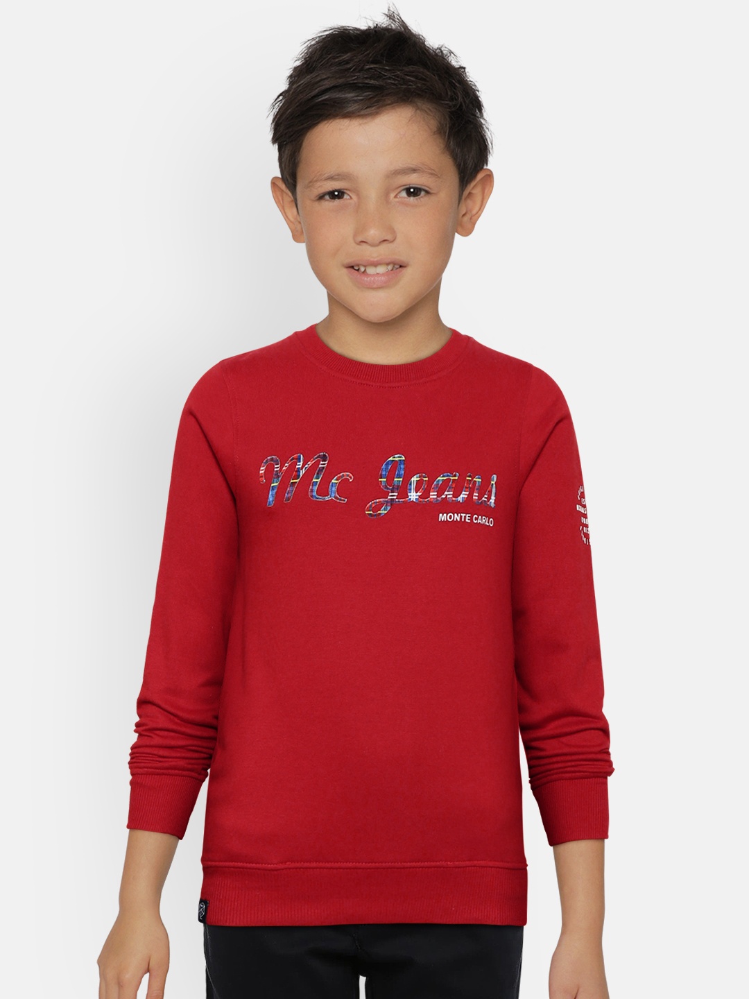 

Monte Carlo Boys Red Printed Detail Sweatshirt