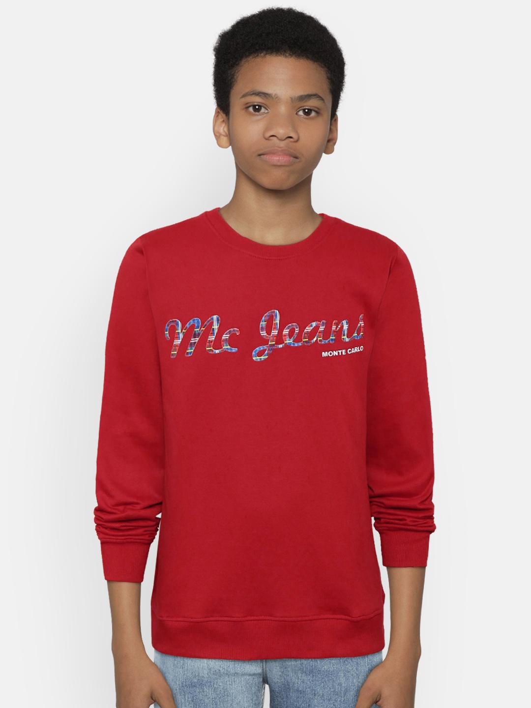 

Monte Carlo Boys Red Printed Detail Sweatshirt