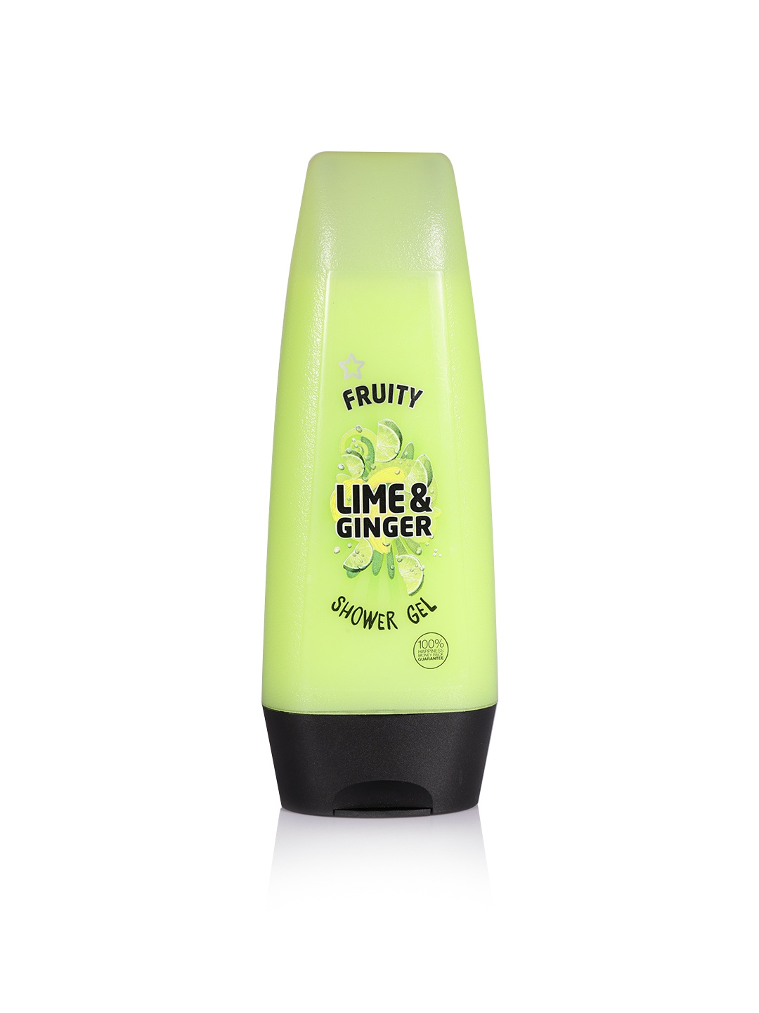 

Superdrug Unisex Fruity Lime & Ginger Shower Gel 250 ml, Lime green