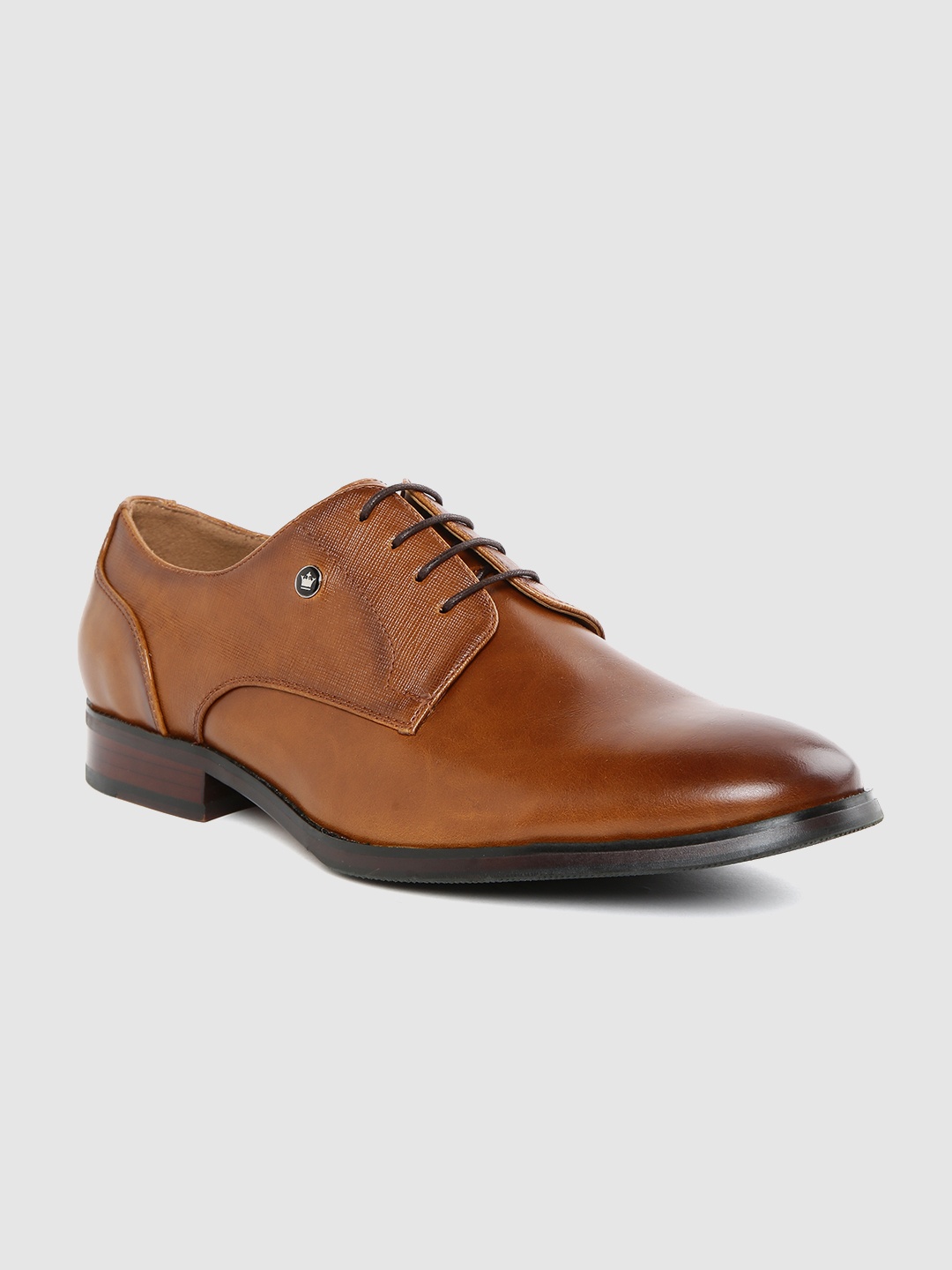 

Louis Philippe Men Brown Solid Formal Derbys