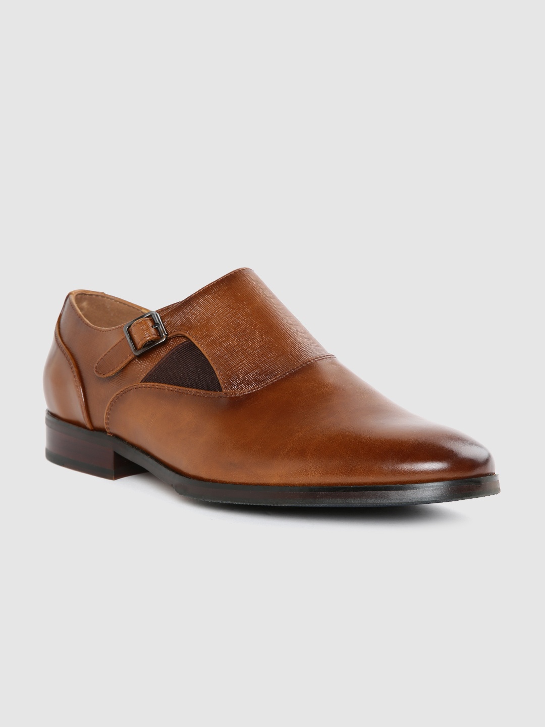 

Louis Philippe Men Tan Brown Formal Monks