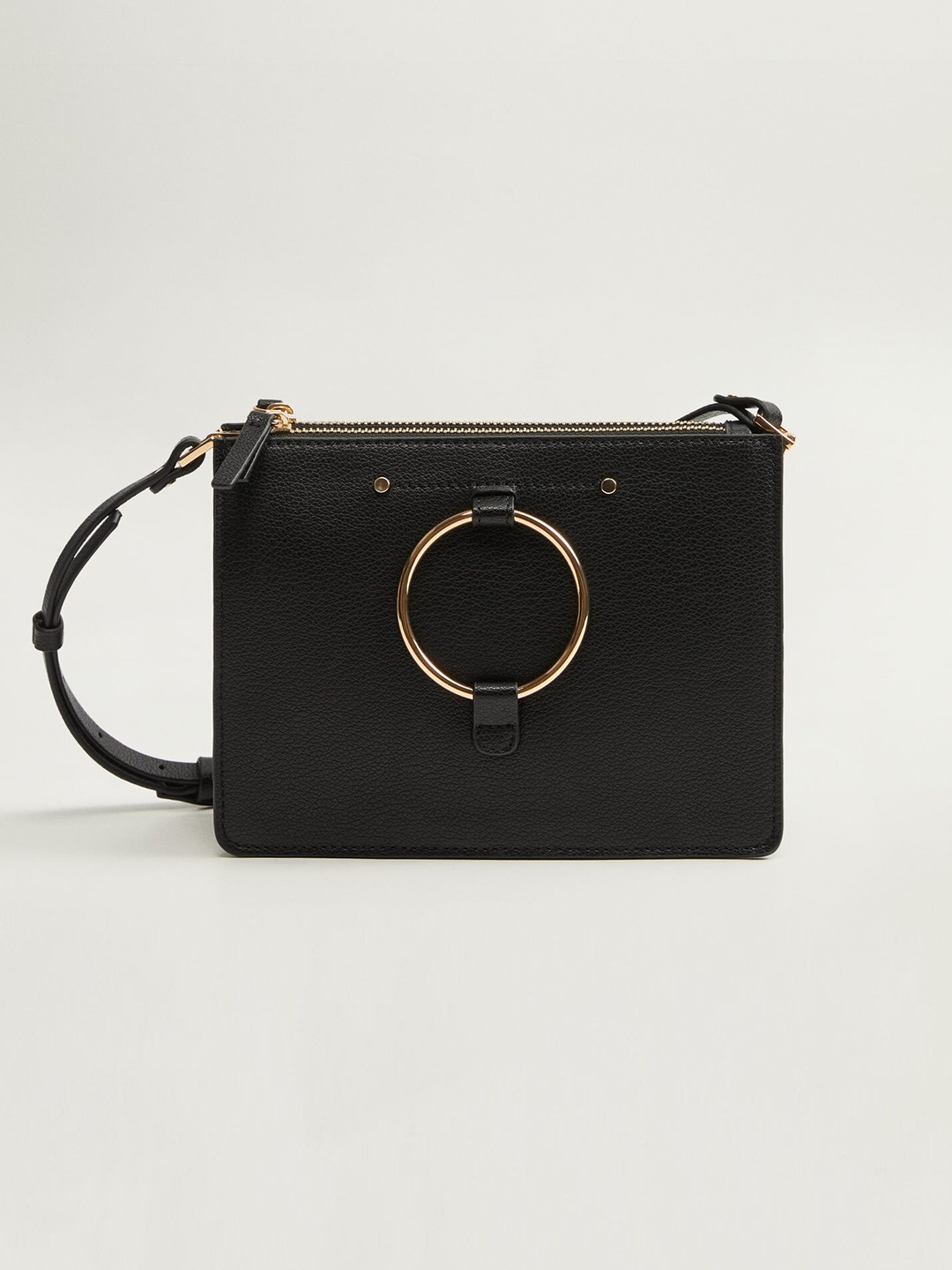 

MANGO Black Solid Sling Bag