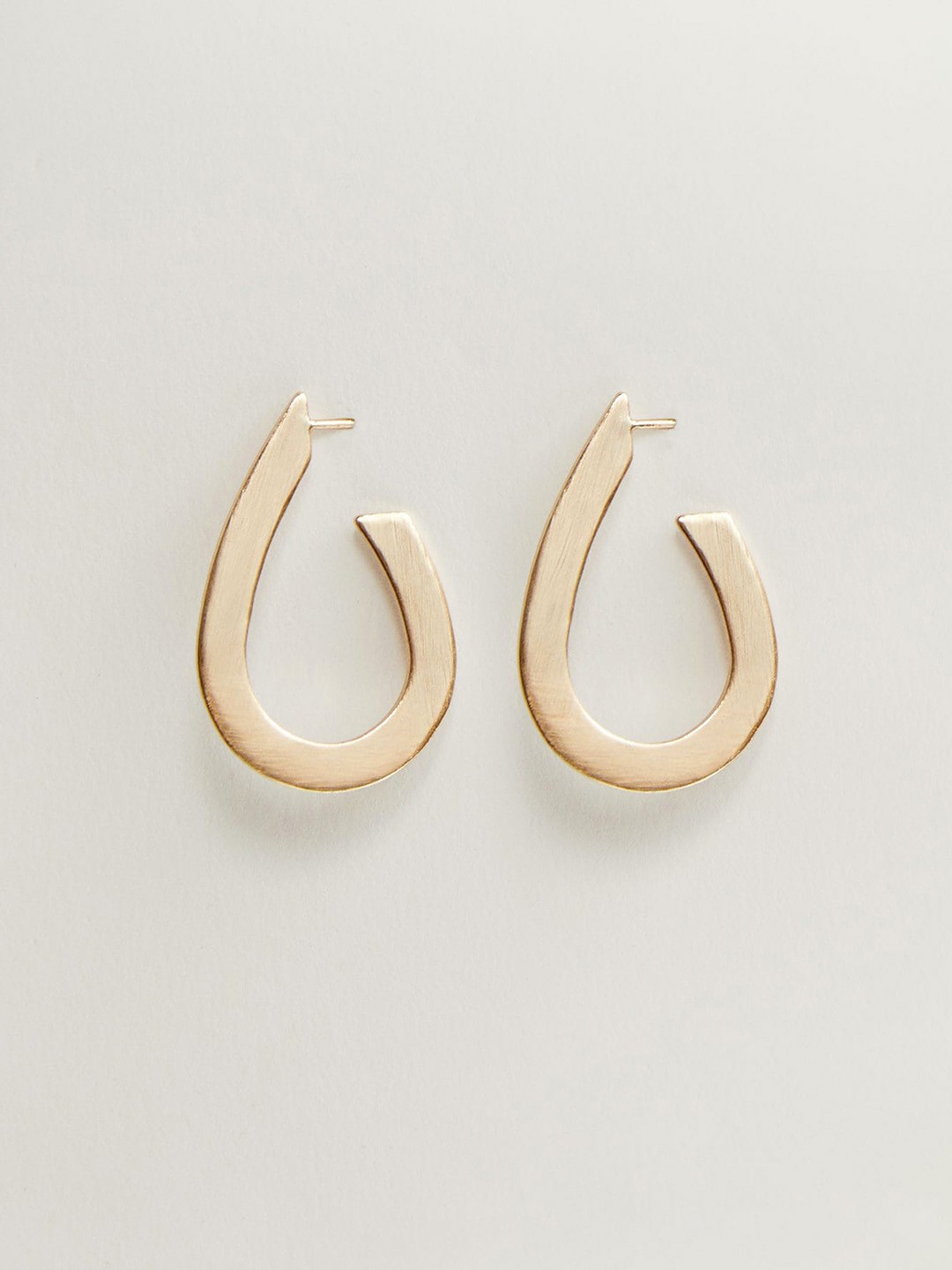 

MANGO Gold-Toned Contemporary Drop Earrings