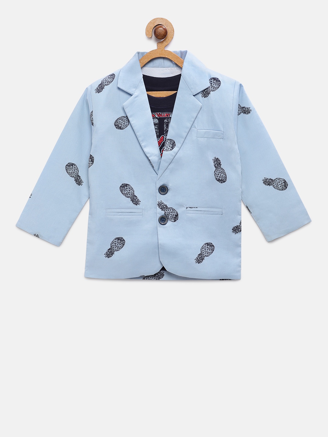 

RIKIDOOS Boys Blue Pure Cotton Blazer