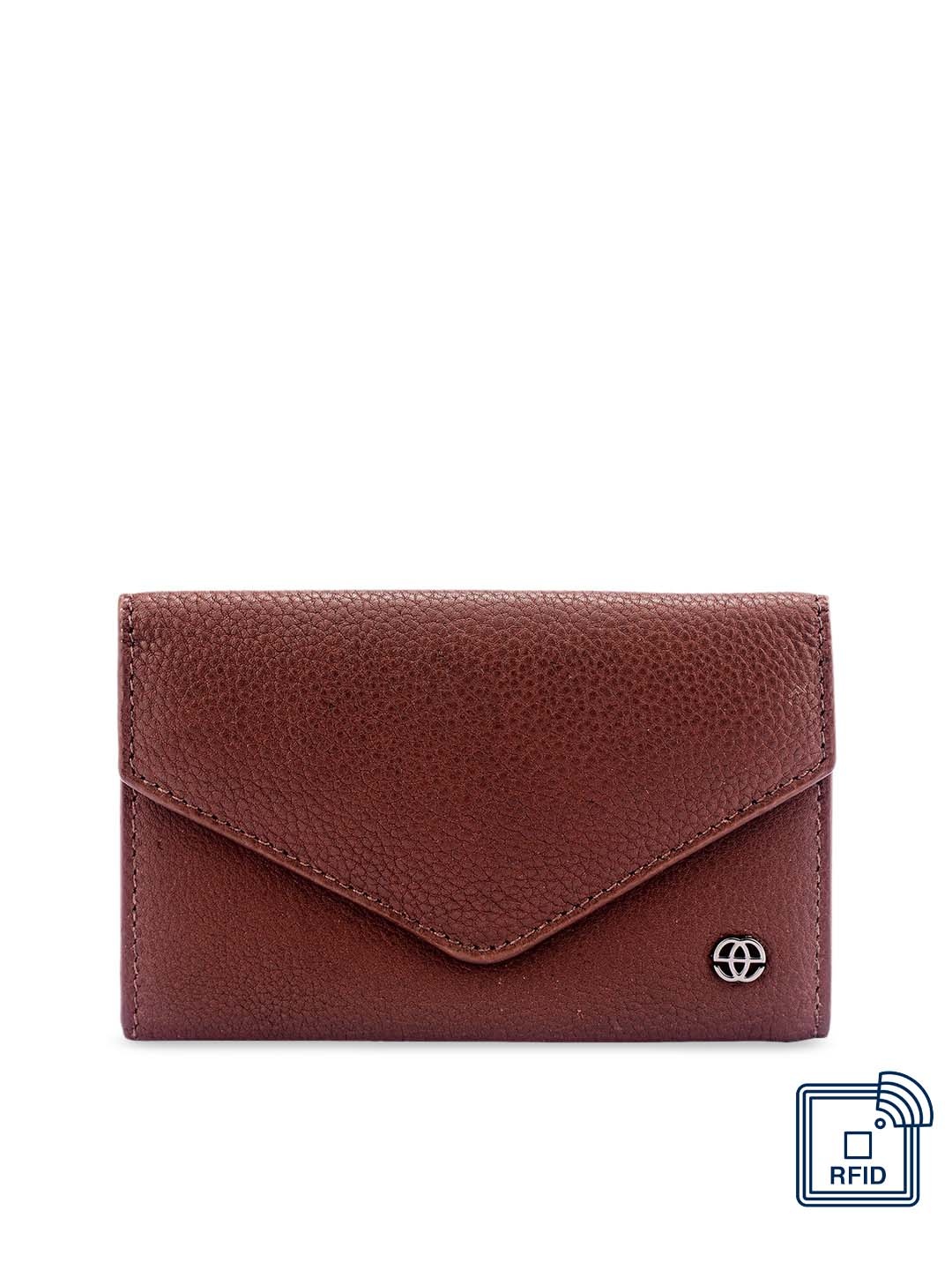 

Eske Men Brown Solid Leather Card Holder