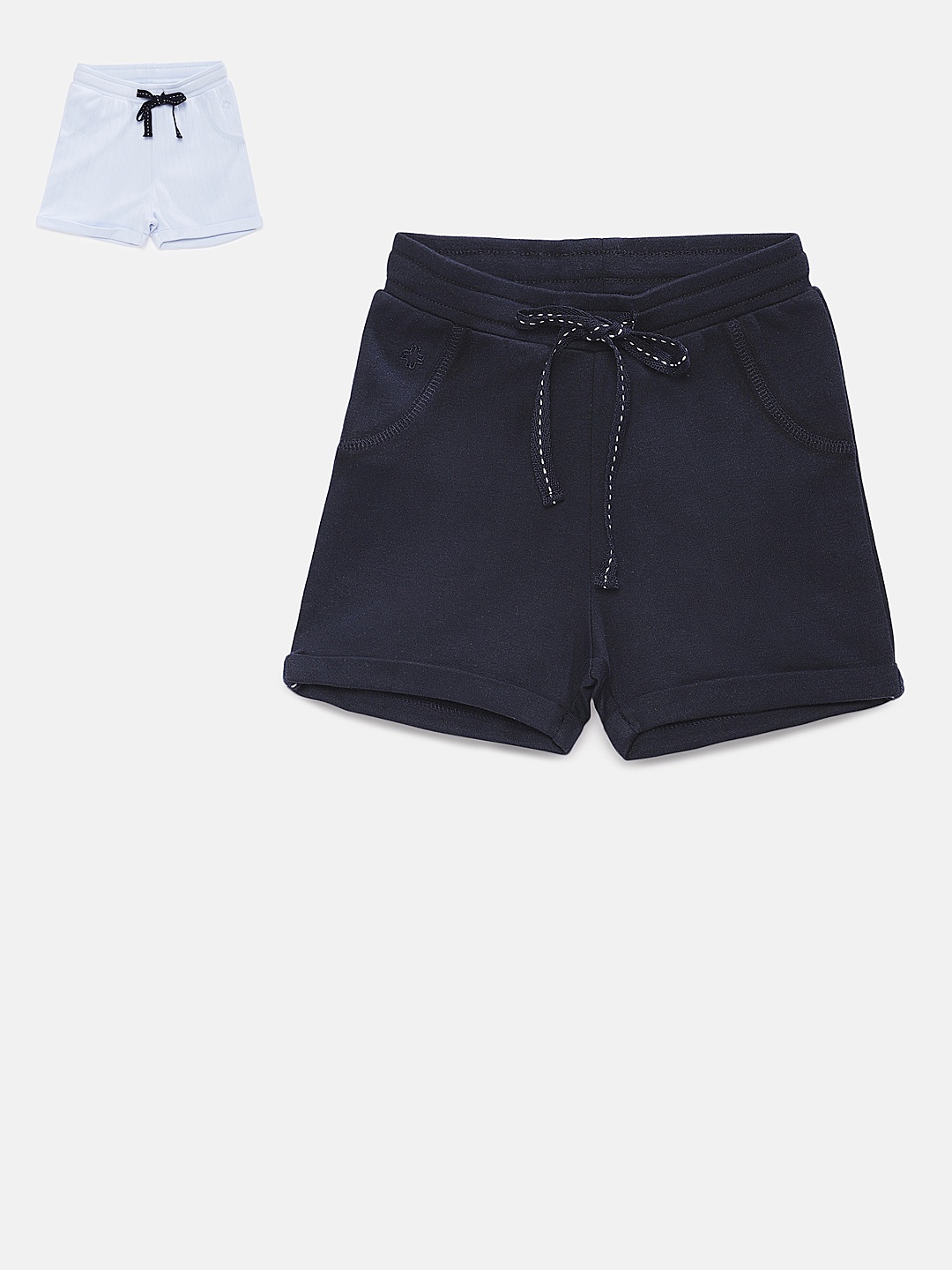 

My Milestones Boys Pack of 2 Regular Fit Regular Shorts, Blue