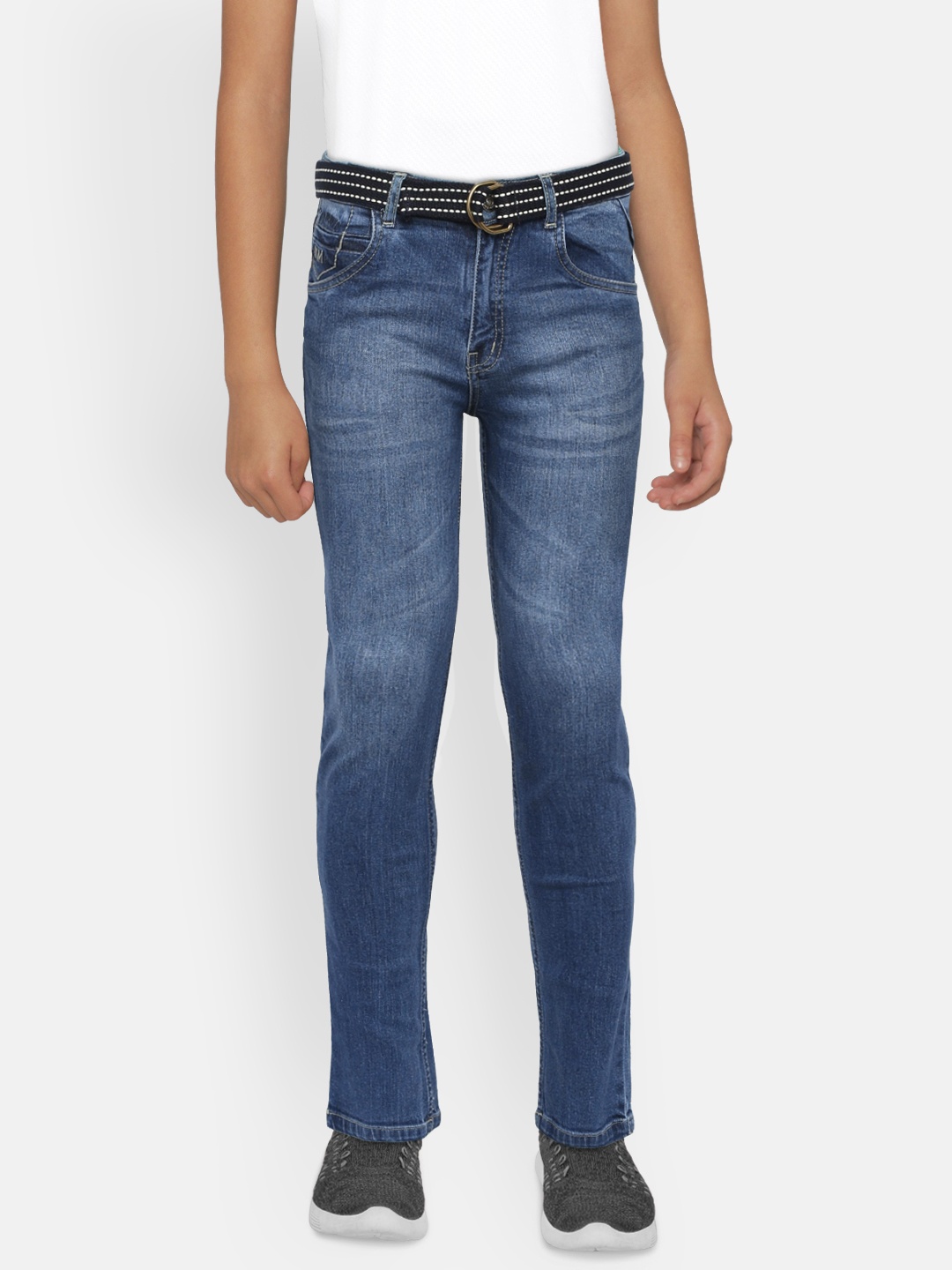 

Palm Tree Boys Blue Slim Fit Mid-Rise Clean Look Stretchable Jeans