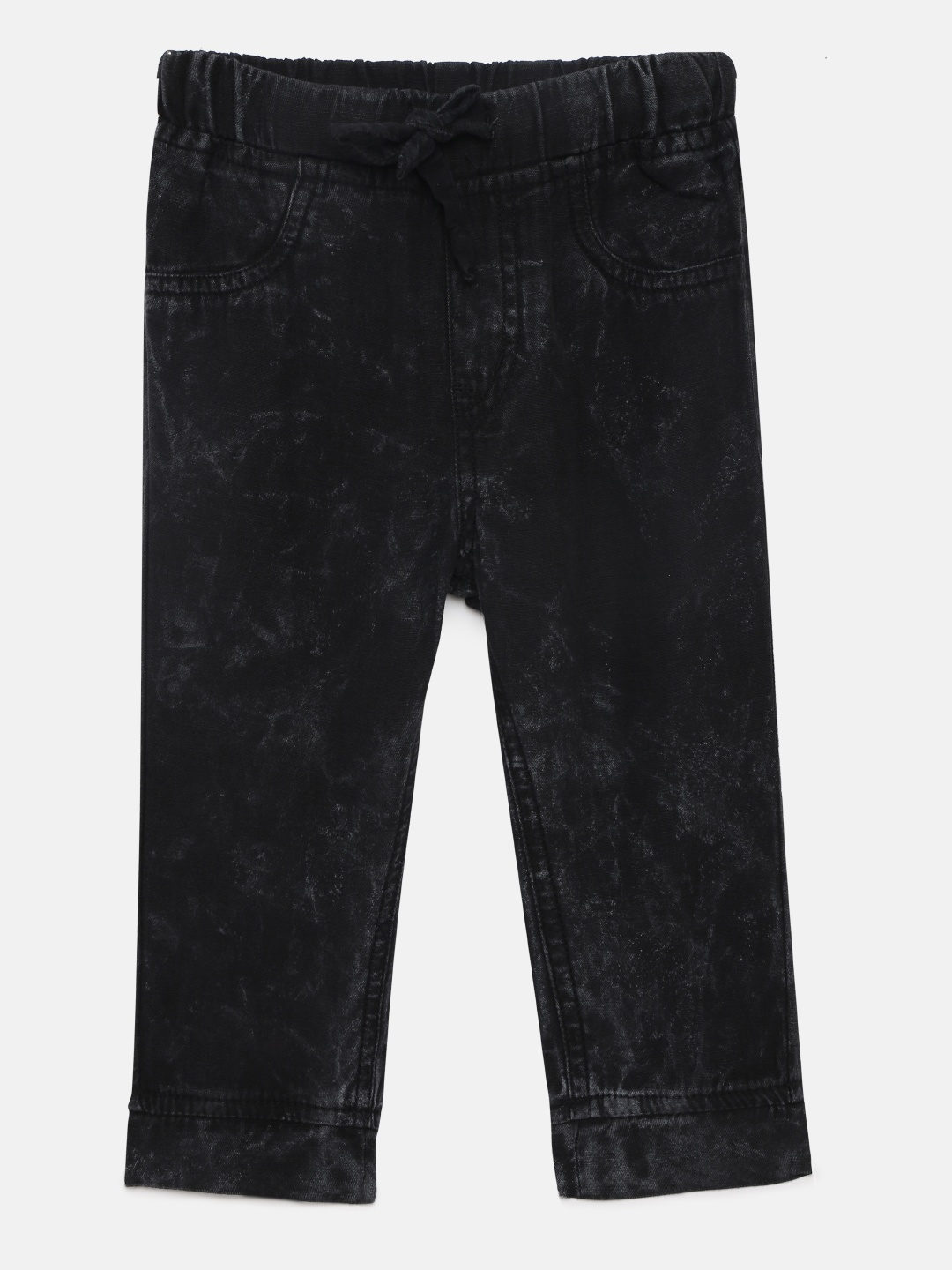 

Gini and Jony Boys Black Mid-Rise Jogger Jeans