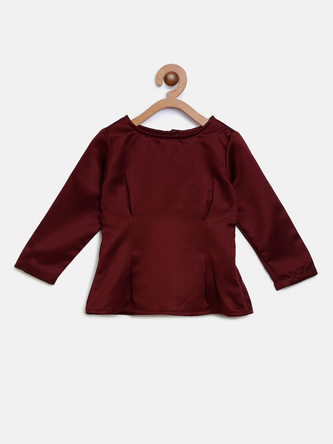 

Gini and Jony Girls Burgundy Solid Top