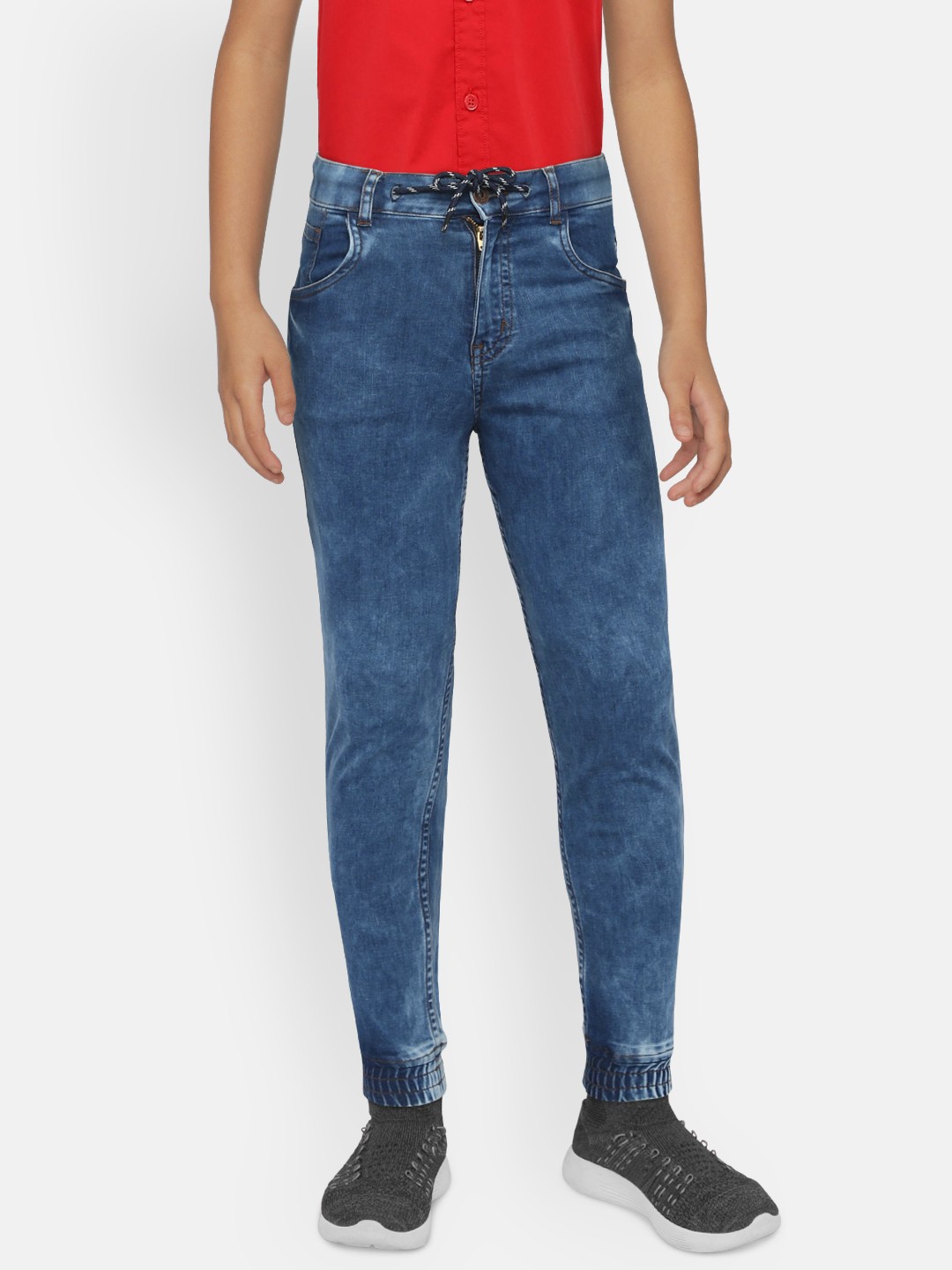 

Palm Tree Boys Navy Blue Slim Fit Mid-Rise Clean Look Stretchable Jeans