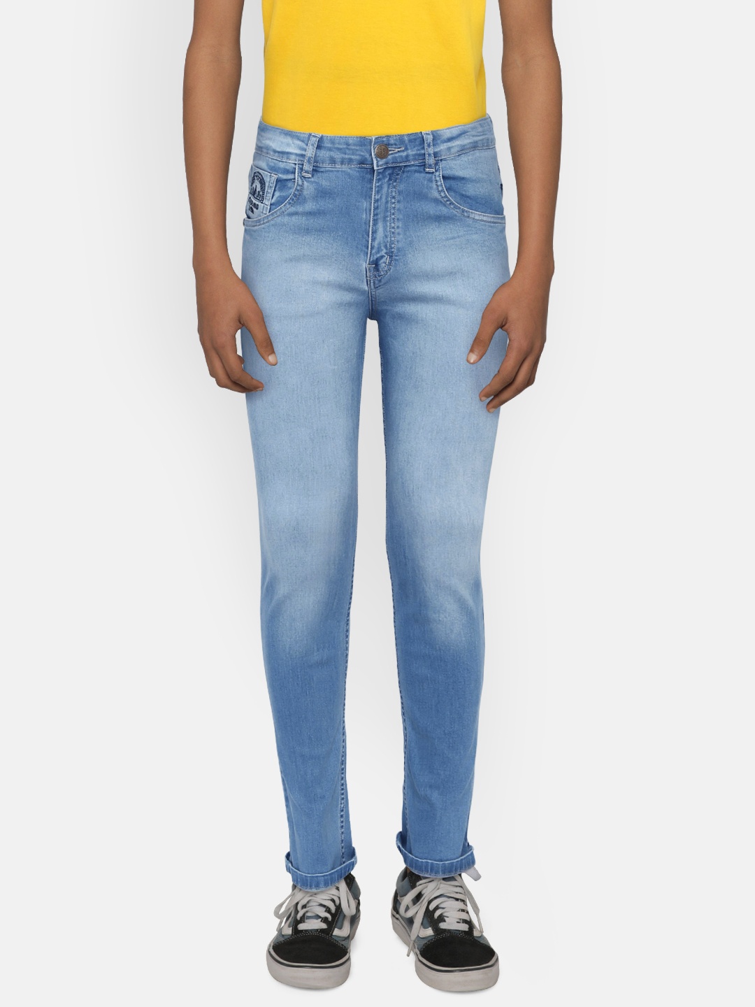 

Palm Tree Boys Blue Regular Fit Mid-Rise Clean Look Stretchable Jeans