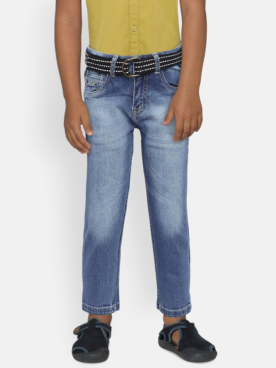 

Palm Tree Boys Blue Slim Fit Mid-Rise Clean Look Stretchable Jeans
