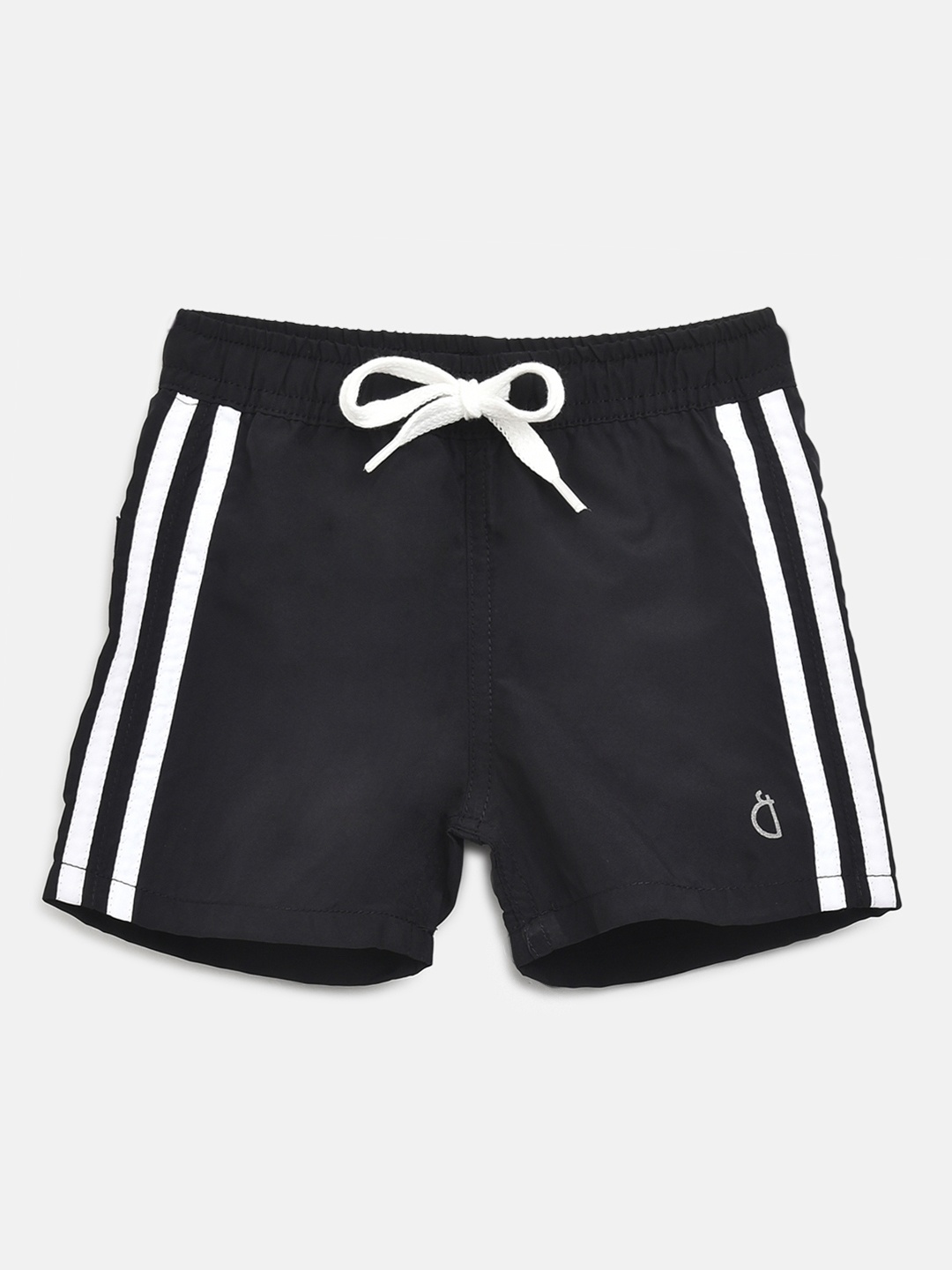 

Gini and Jony Boys Black Solid Regular Fit Shorts