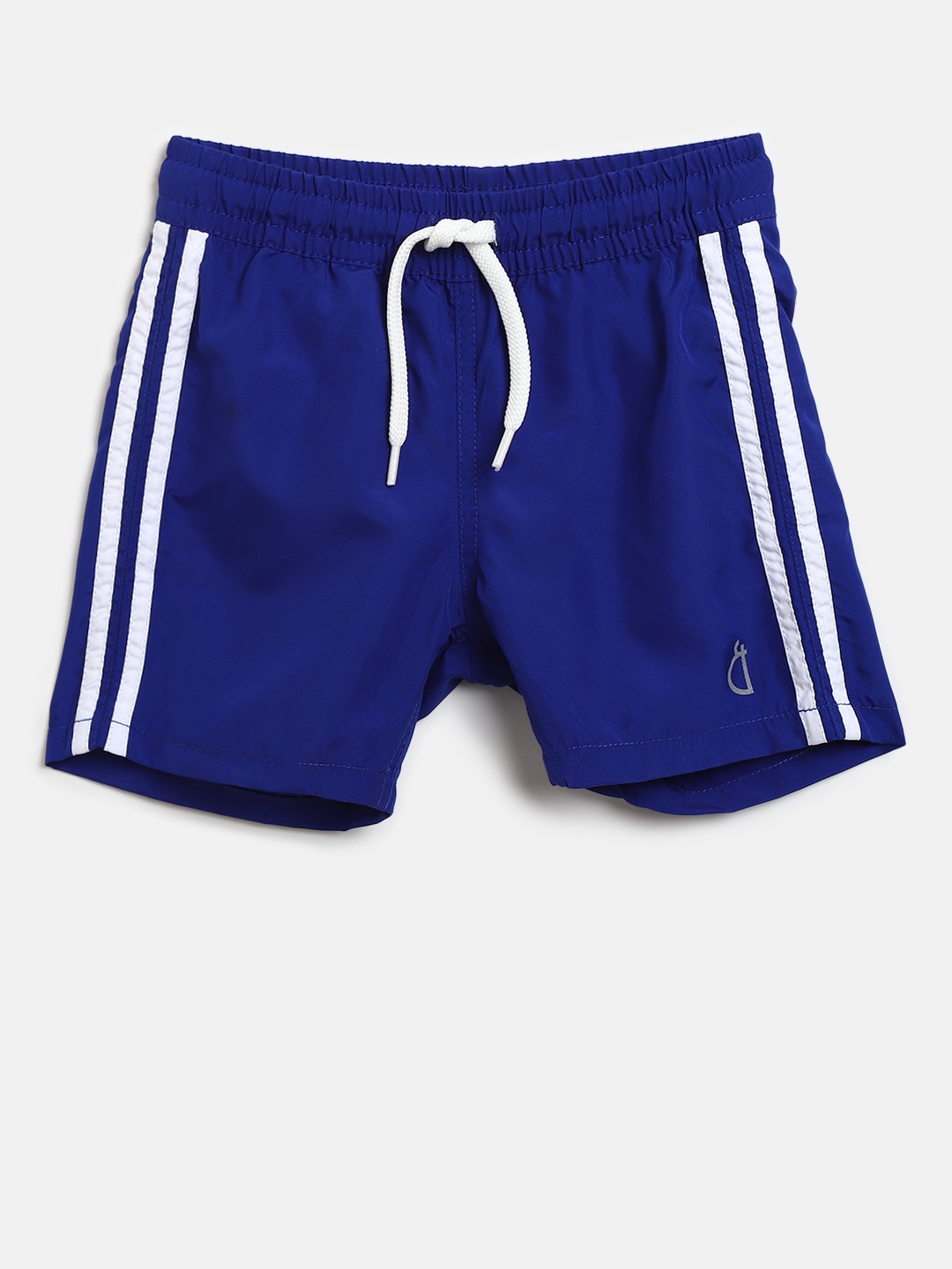 

Gini and Jony Boys Blue Solid Campus Fit Shorts