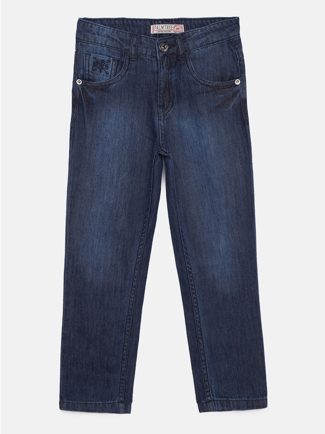 

Palm Tree Boys Navy Blue Slim Fit Clean Look Jeans