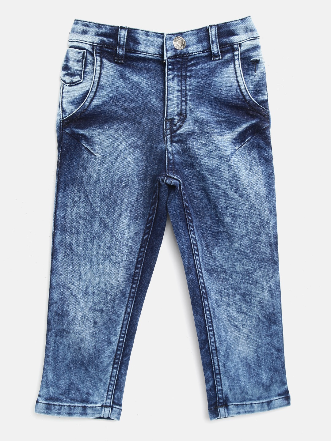 

Palm Tree Boys Blue Regular Fit Mid-Rise Clean Look Stretchable Jeans