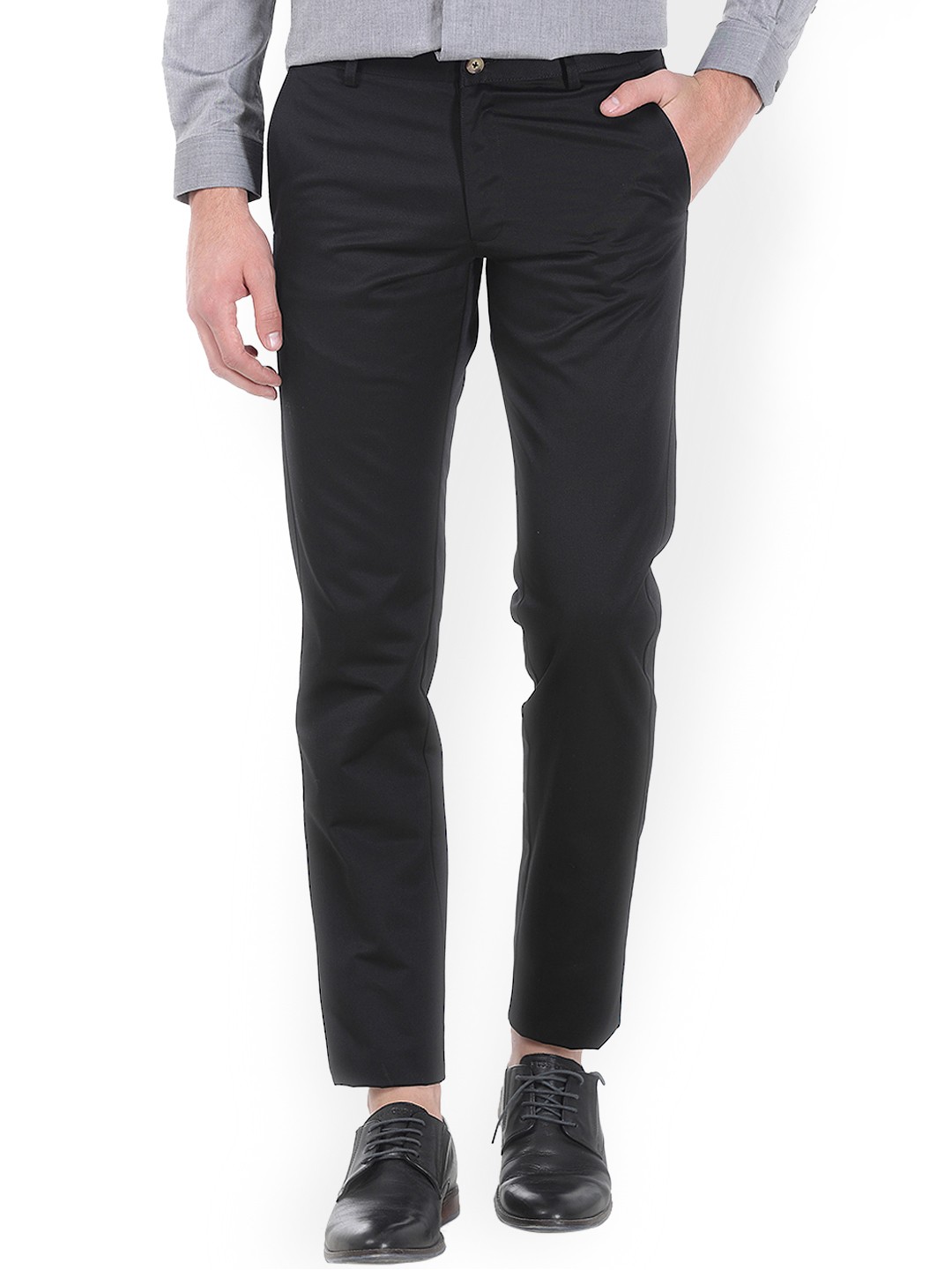 

Basics Black Comfort Fit Trousers