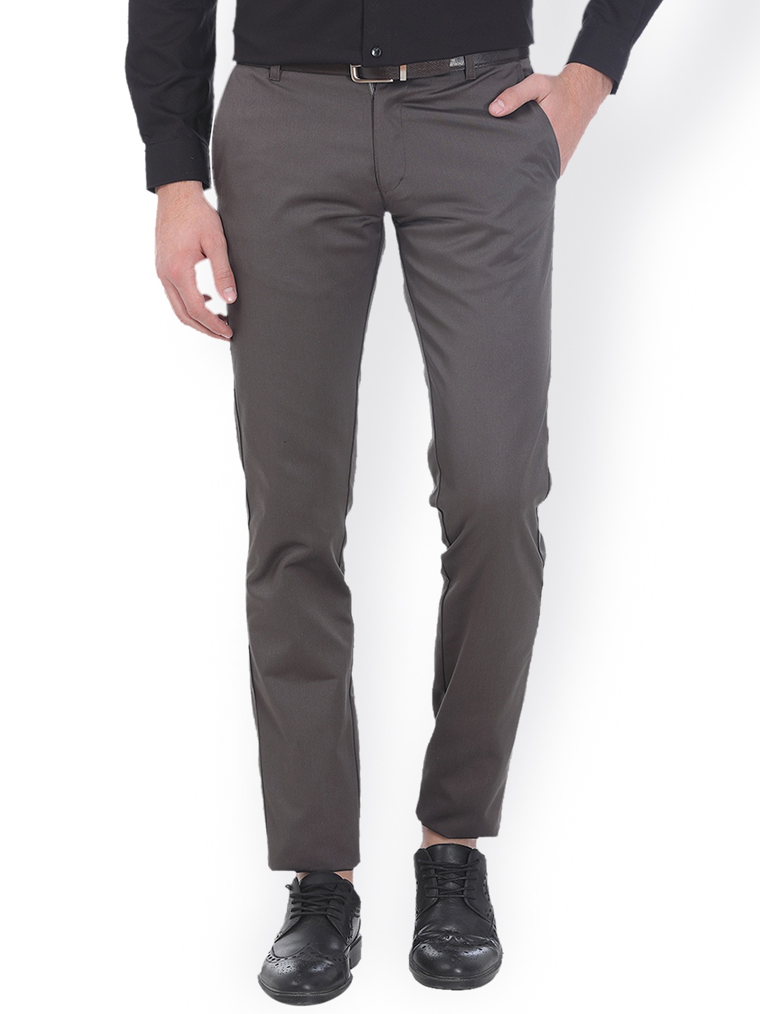 

Basics Grey Tapered Fit Formal Trousers