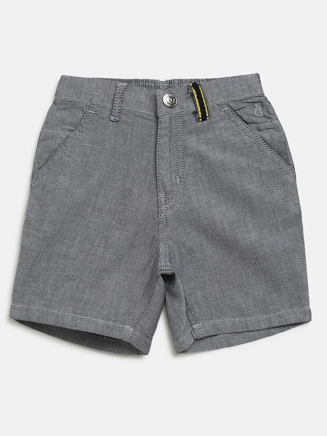 

Gini and Jony Boys Grey Solid Regular Fit Shorts