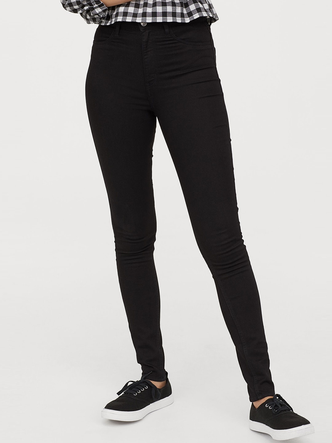 

H&M Women Black Super Skinny High Jeans