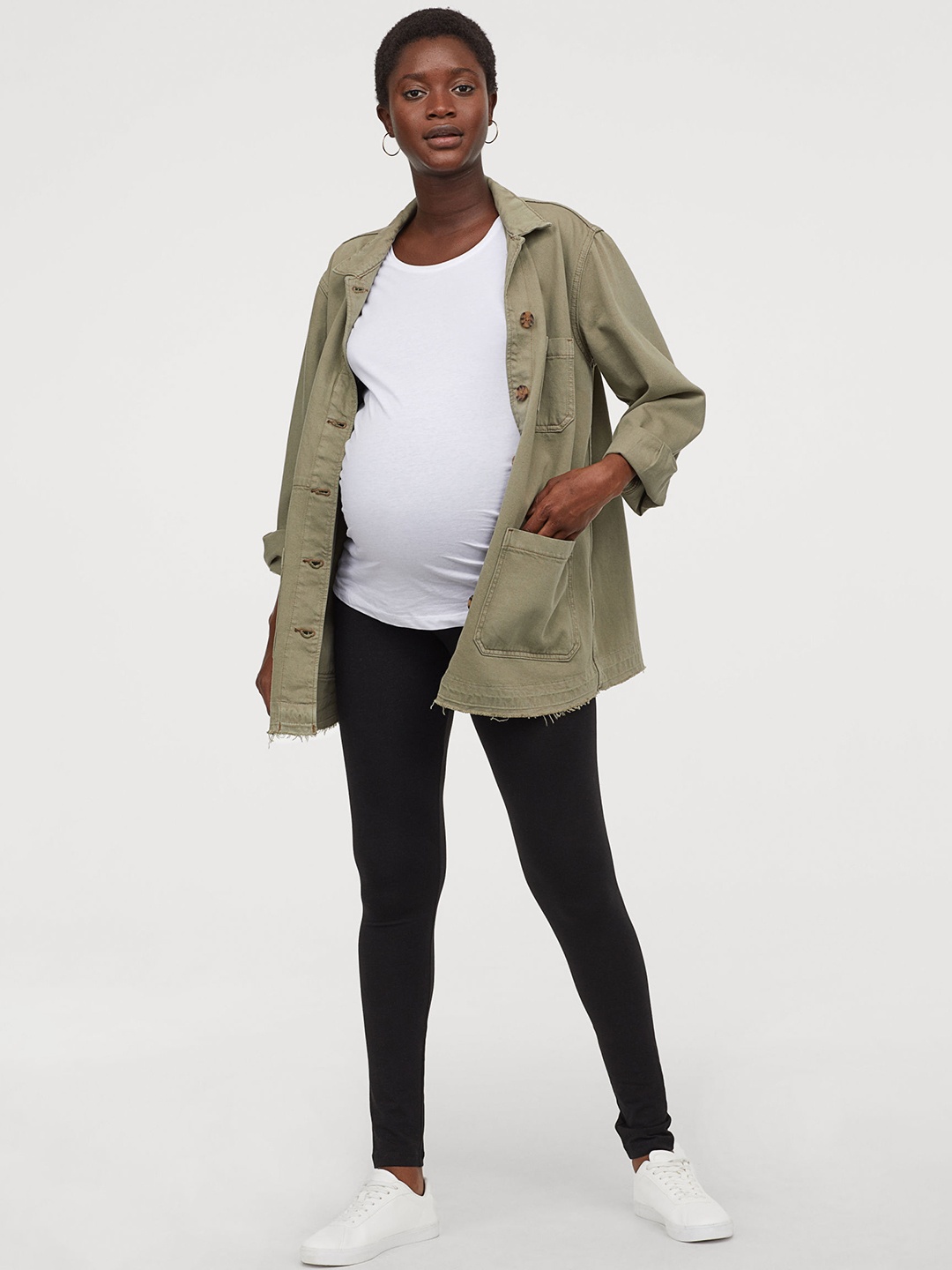 

H&M Women Black Solid MAMA Sustainable Leggings