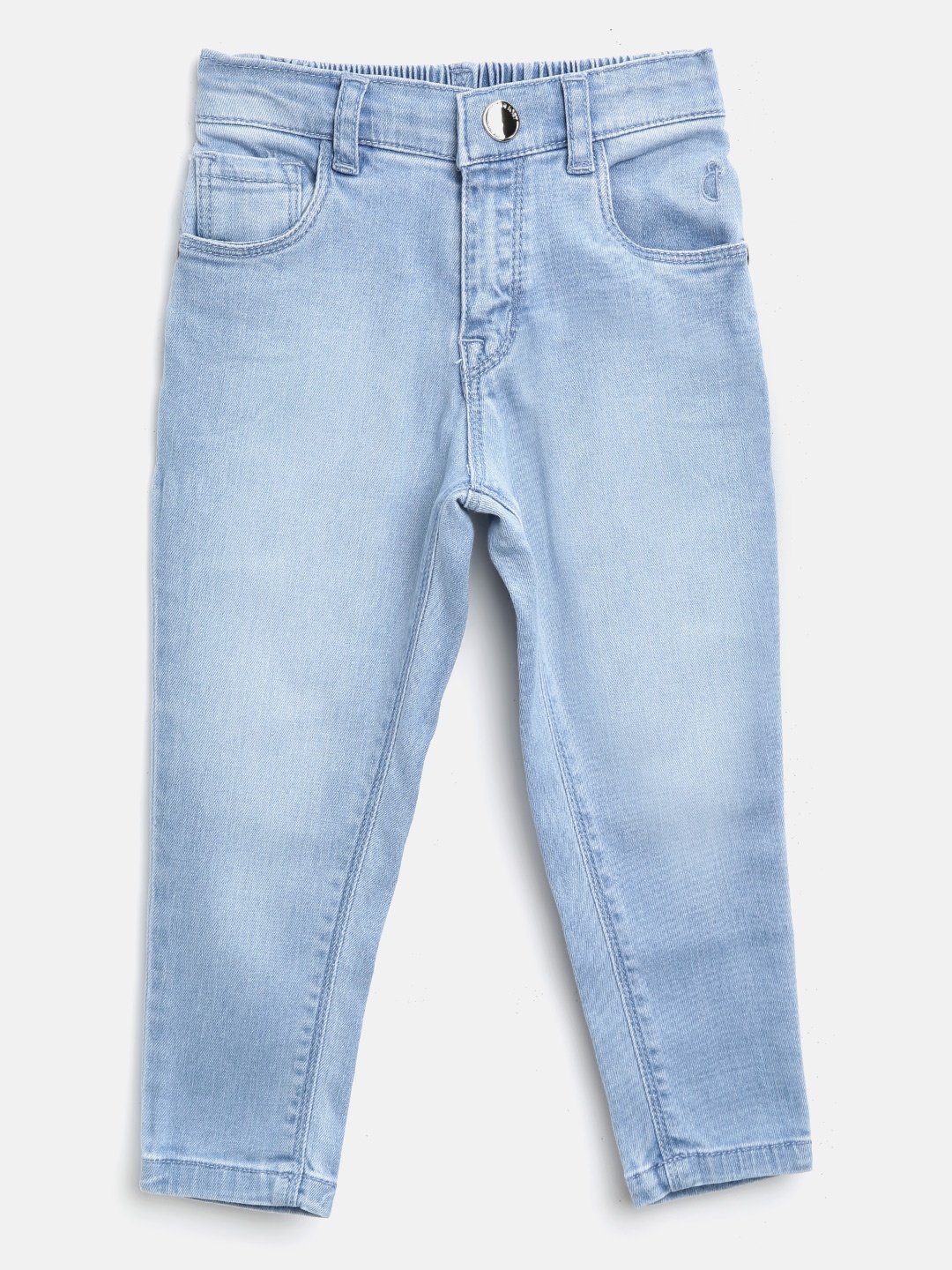

Gini and Jony Girls Blue Slim Fit Mid-Rise Clean Look Jeans