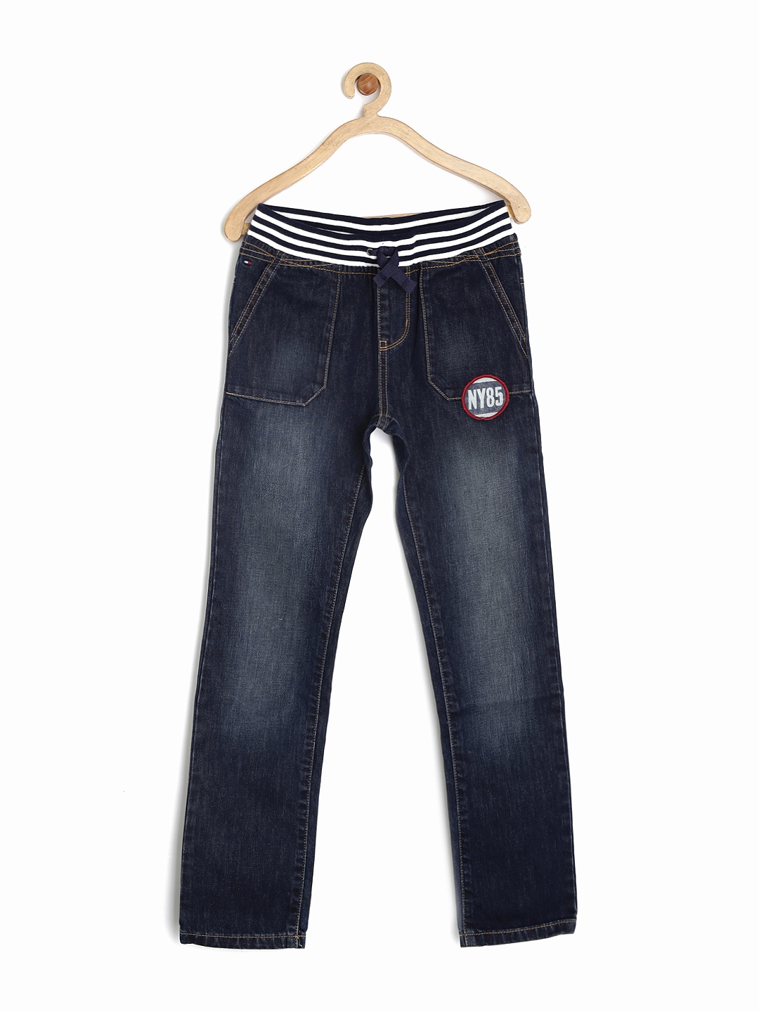 

Tommy Hilfiger Boys Blue Washed Straight Fit Jeans
