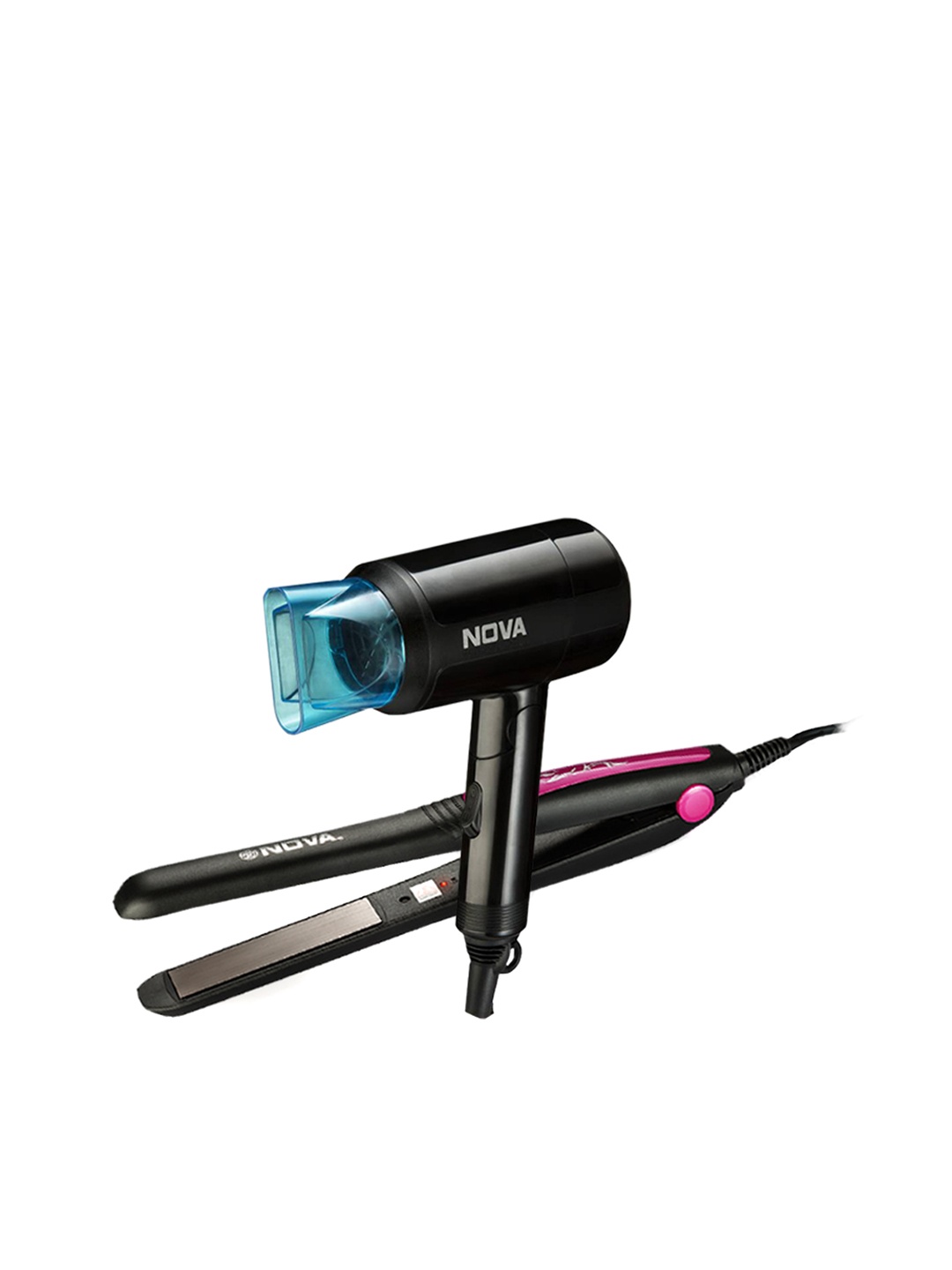 

NOVA Set of NHS 840 Hair Straightener & NHP 8105 Hair Dryer, Black