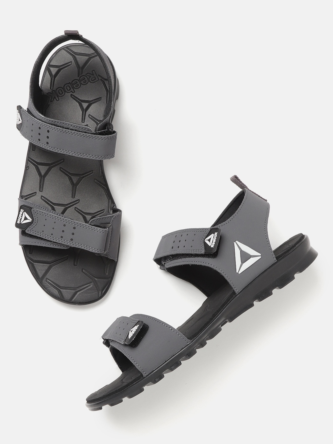 

Reebok Men Charcoal Grey Solid Zeal Flex LP Sports Sandals