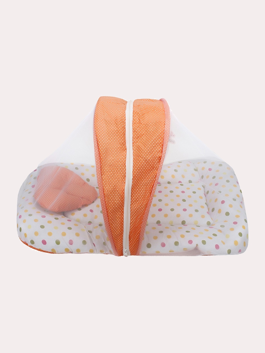 

Superminis Kids Multicoloured Printed Cotton Bedding With Mosquito Net, Multi