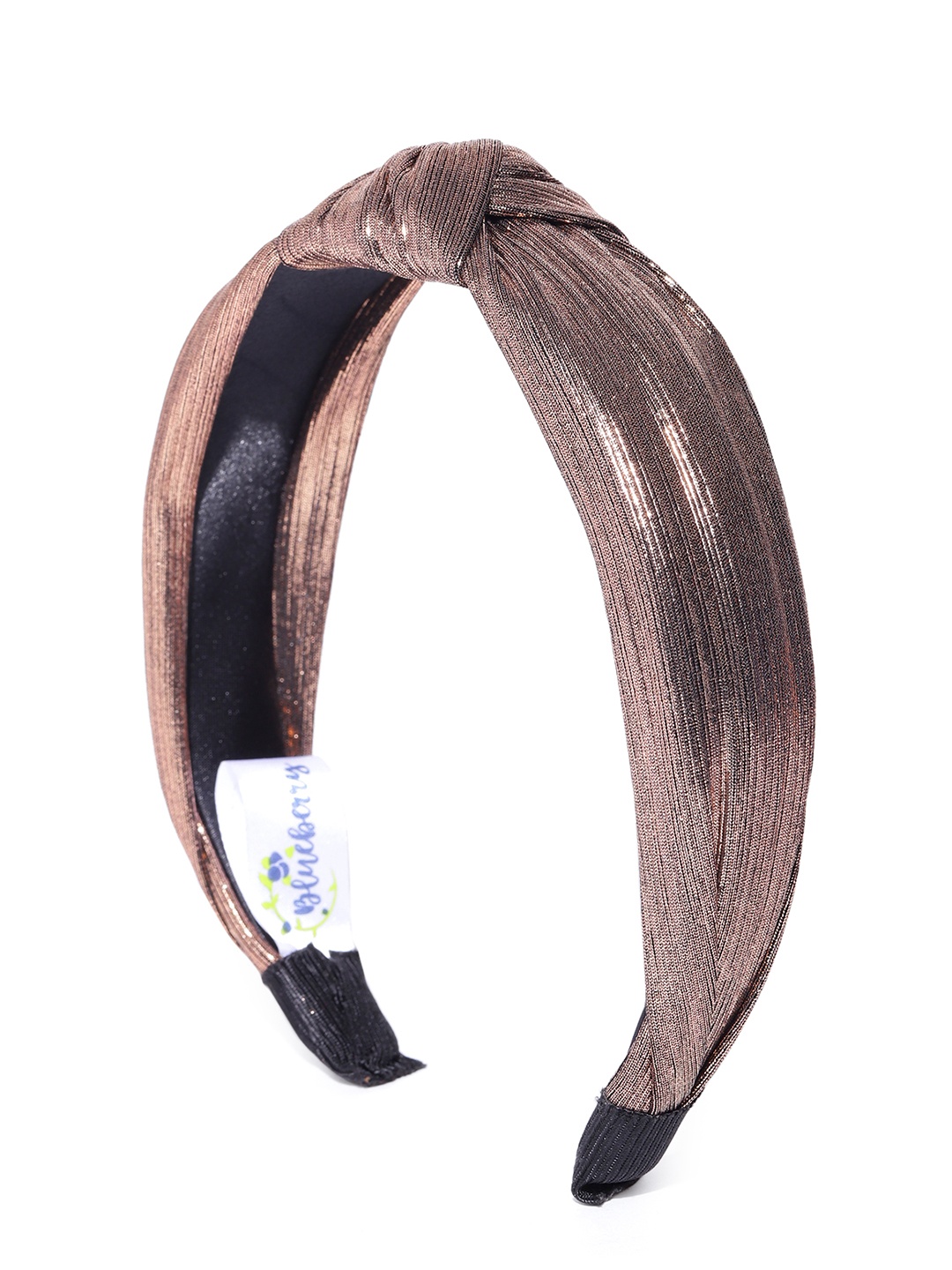 

Blueberry Copper-Toned Shimmer Hairband with Knot Detail