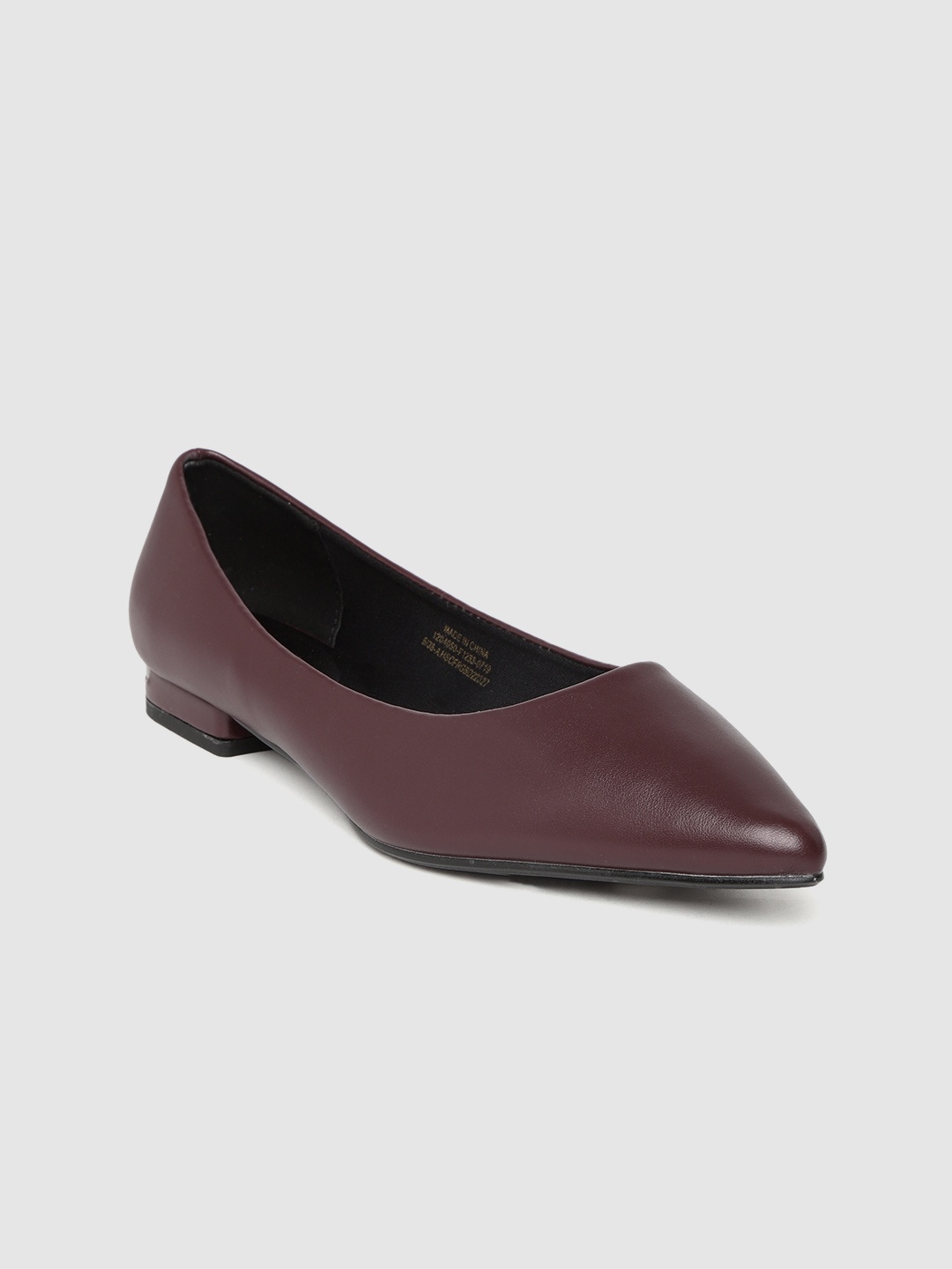 

Allen Solly Women Burgundy Solid Ballerinas