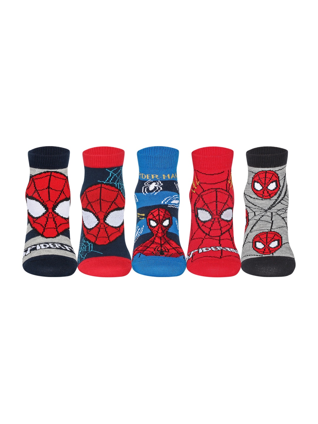 

Supersox Kids Pack of 5 Assorted Patterned Ankle-Length socks