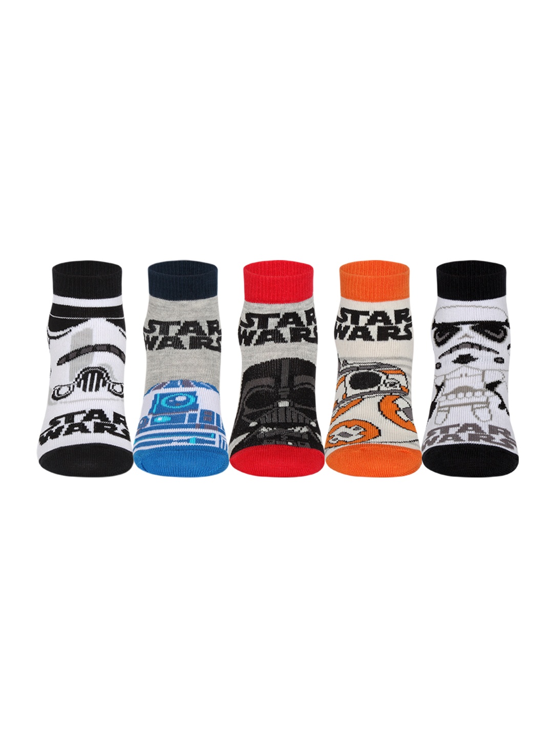 

Supersox Kids Pack of 5 Assorted Patterned Ankle-Length socks