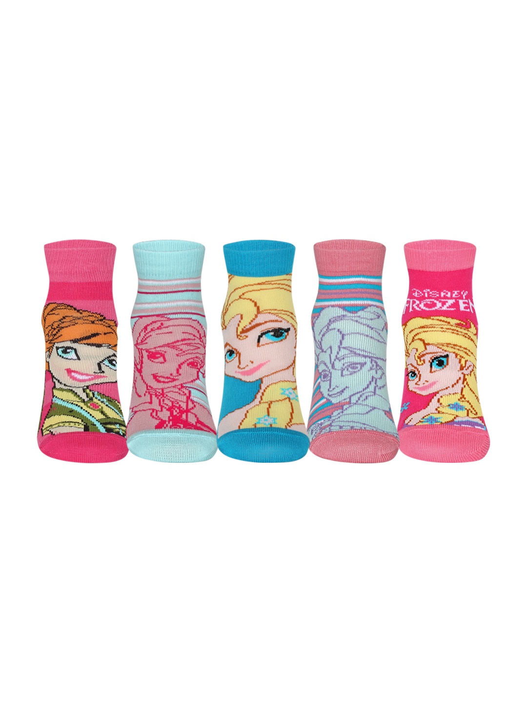 Supersox Kids Pack of 5 Assorted Patterned Ankle-Length socks
