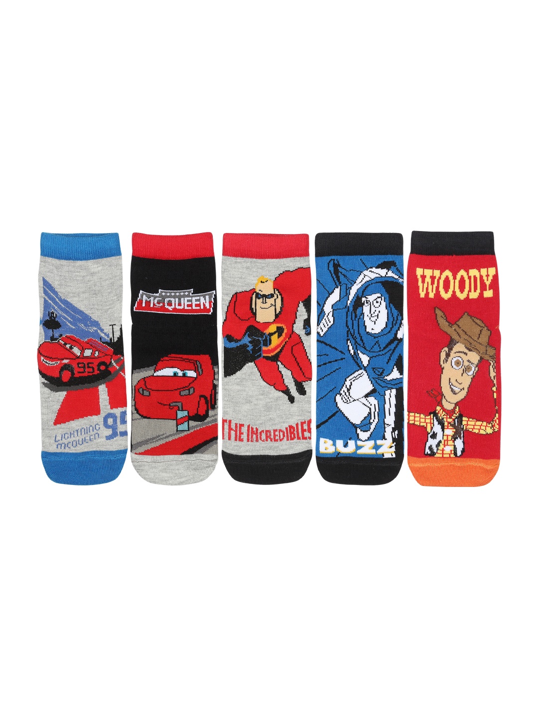 

Supersox Kids Pack of 5 Assorted Patterned Ankle-Length socks