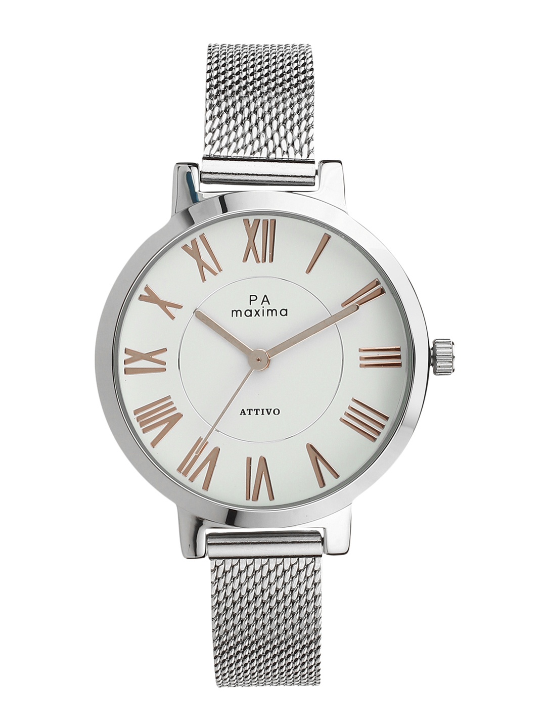 

maxima Women White Analogue Watch O-57060CMLI