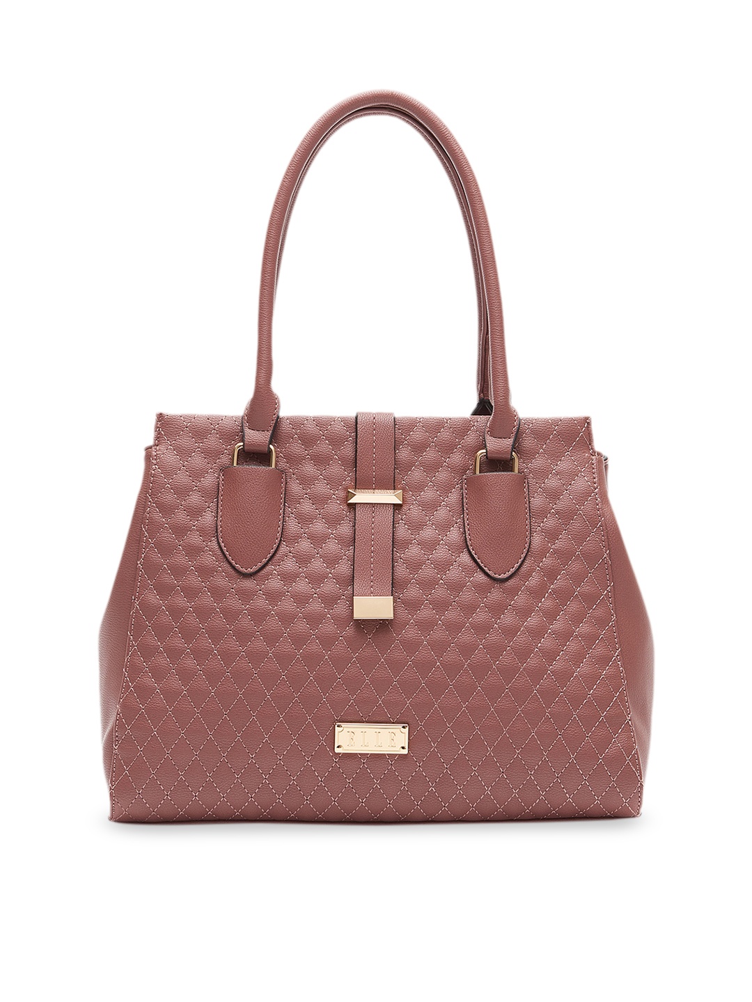 

ELLE Pink Checked Satchel