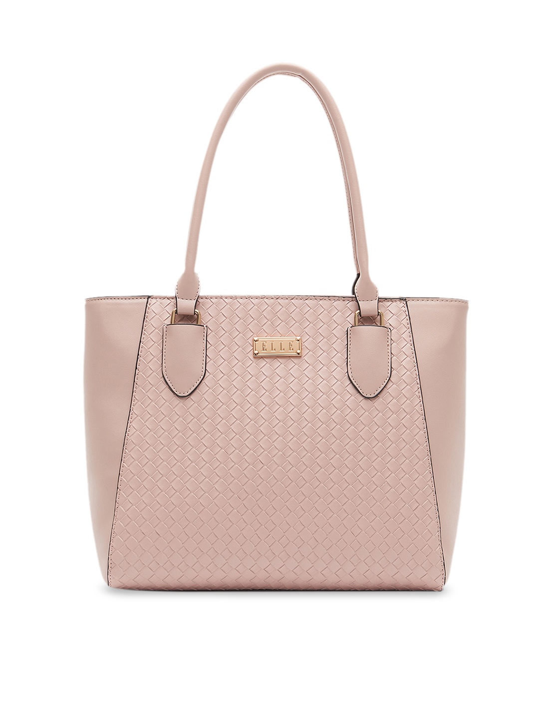 

ELLE Pink Textured Shoulder Bag