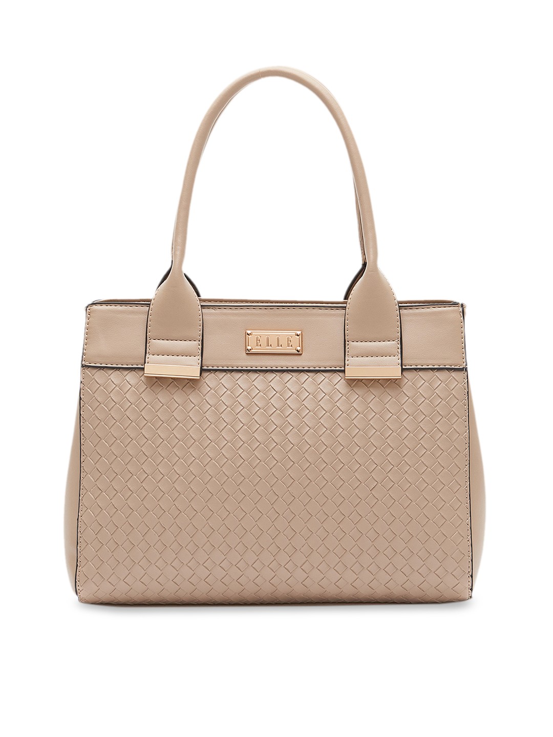 

ELLE Beige Textured Shoulder Bag