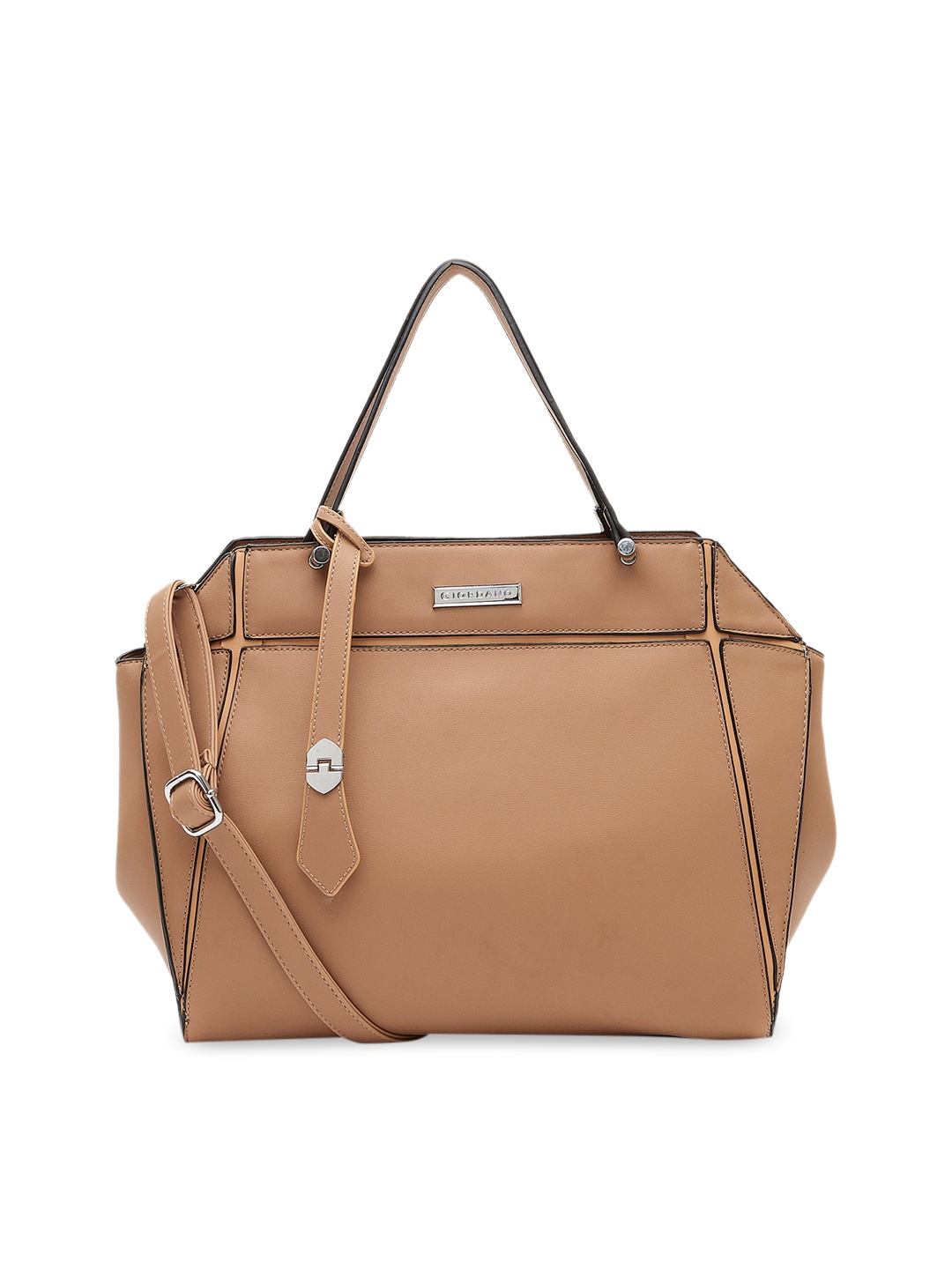 

GIORDANO Beige Solid Handheld Bag